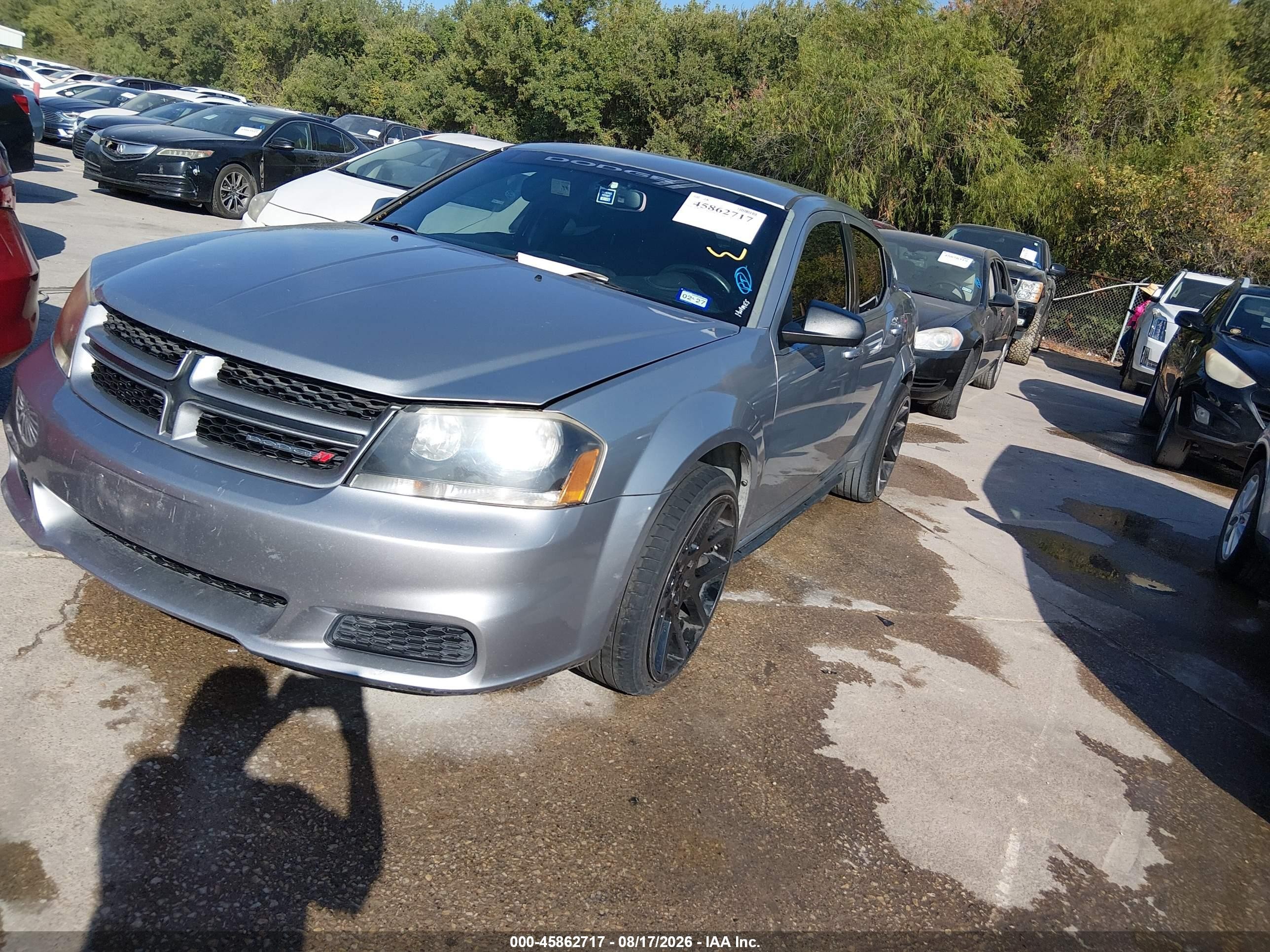2013 Dodge Avenger Se V6 Серебряный vin: 1C3CDZAG3DN769803