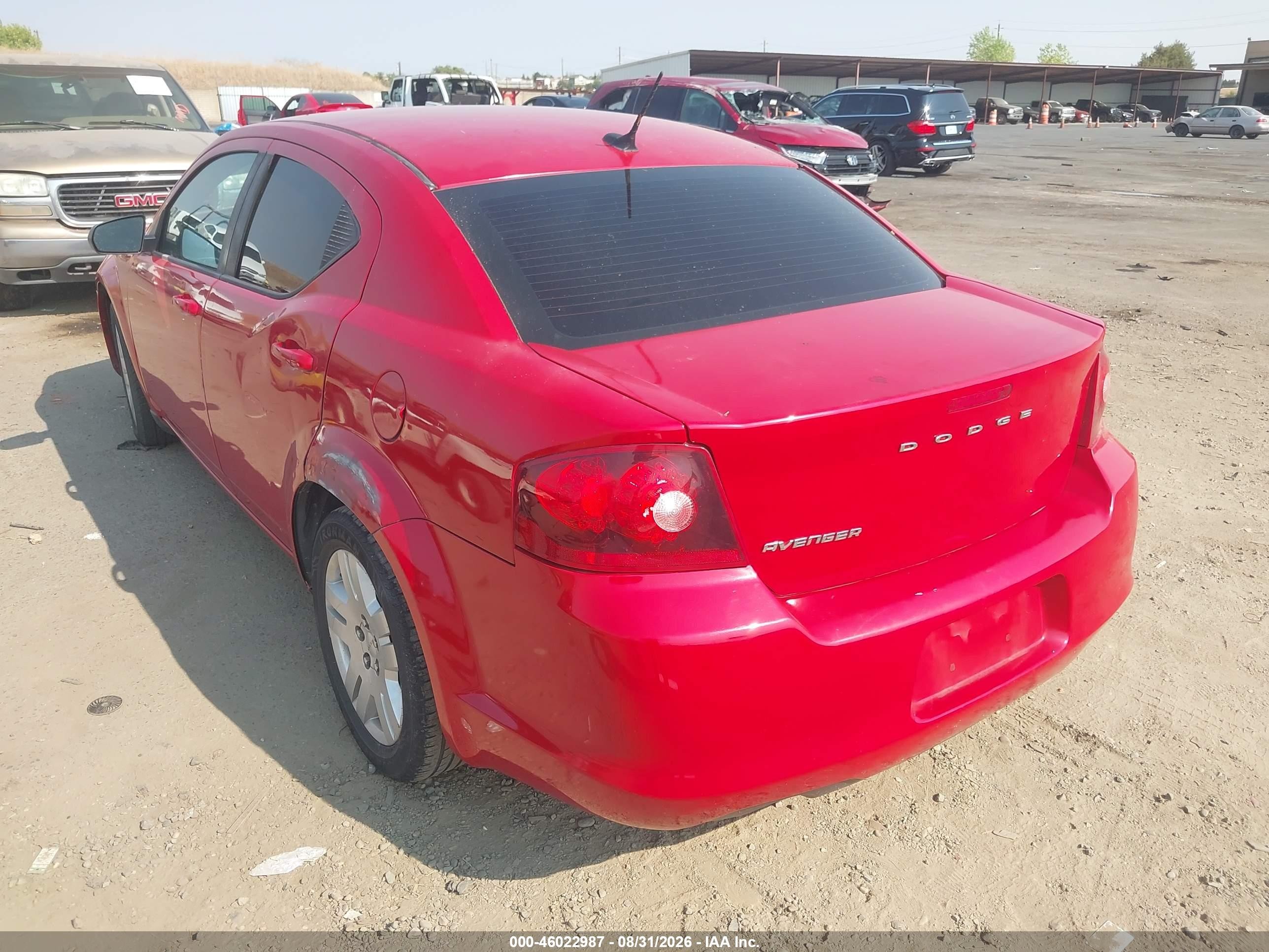 2014 Dodge Avenger Se Красный vin: 1C3CDZAG3EN177576