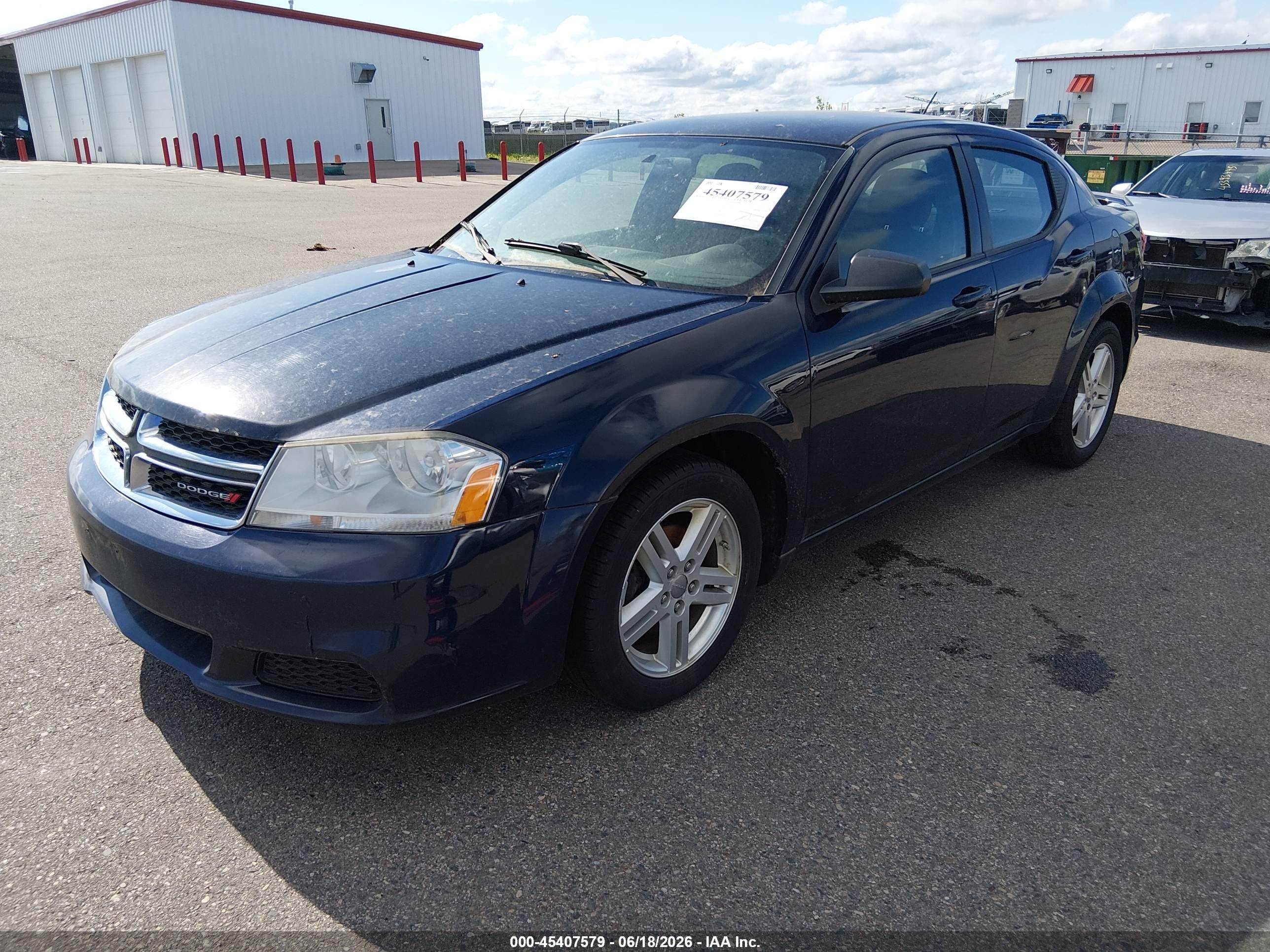 2014 Dodge Avenger Se Синий vin: 1C3CDZAG3EN218594