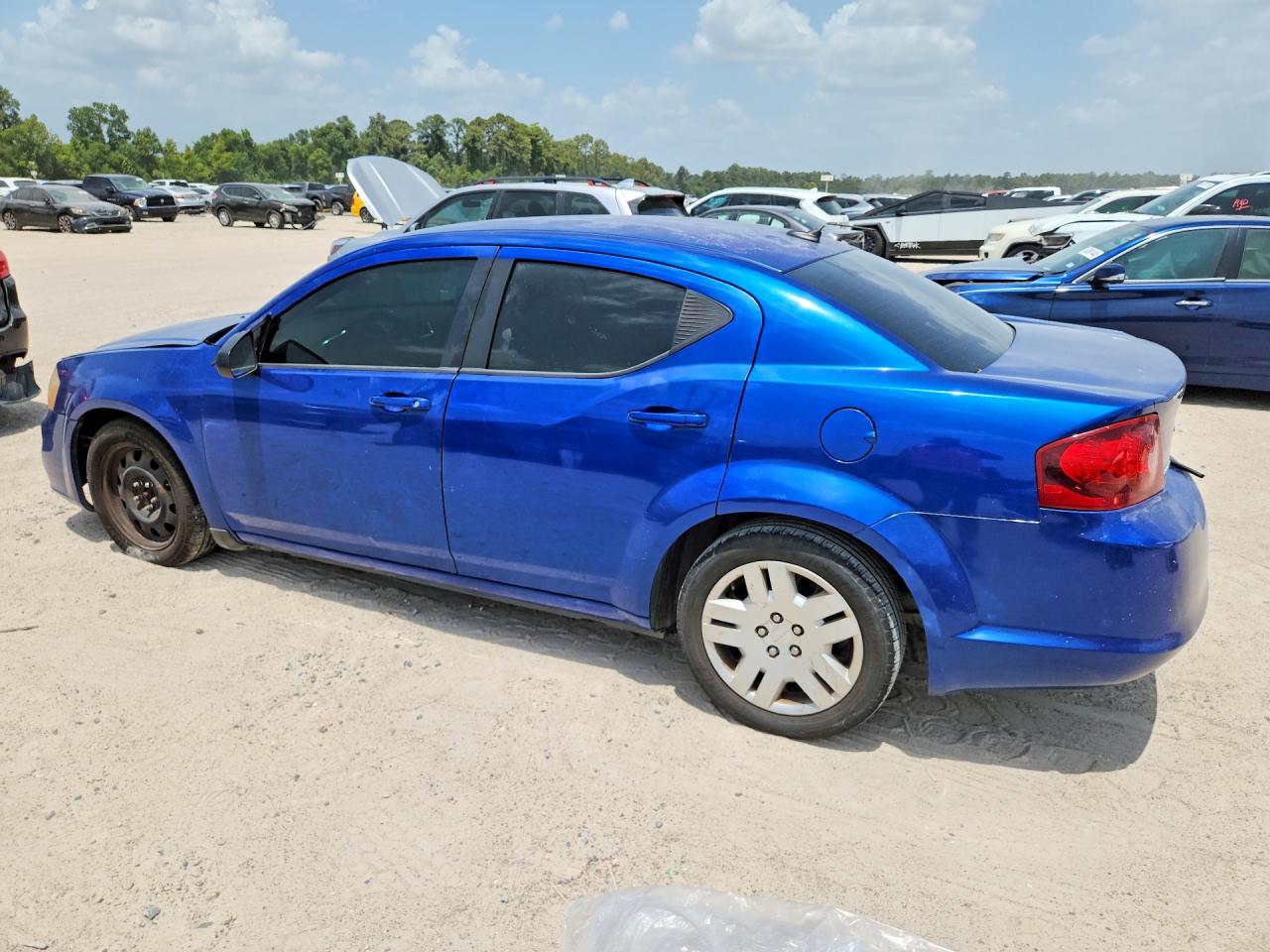 2014 Dodge Avenger Se Синий vin: 1C3CDZAG4EN166750