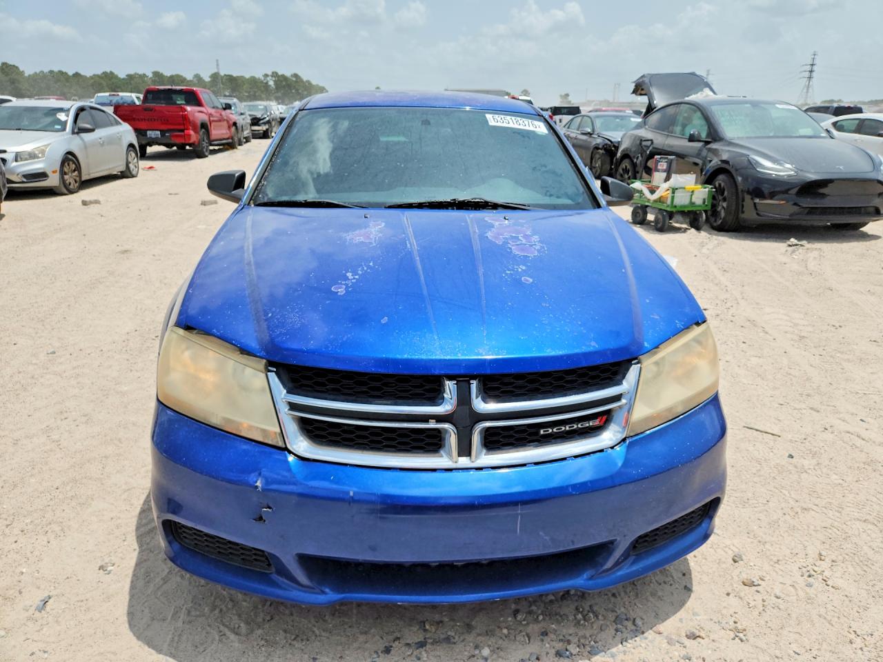 2014 Dodge Avenger Se Синий vin: 1C3CDZAG4EN166750