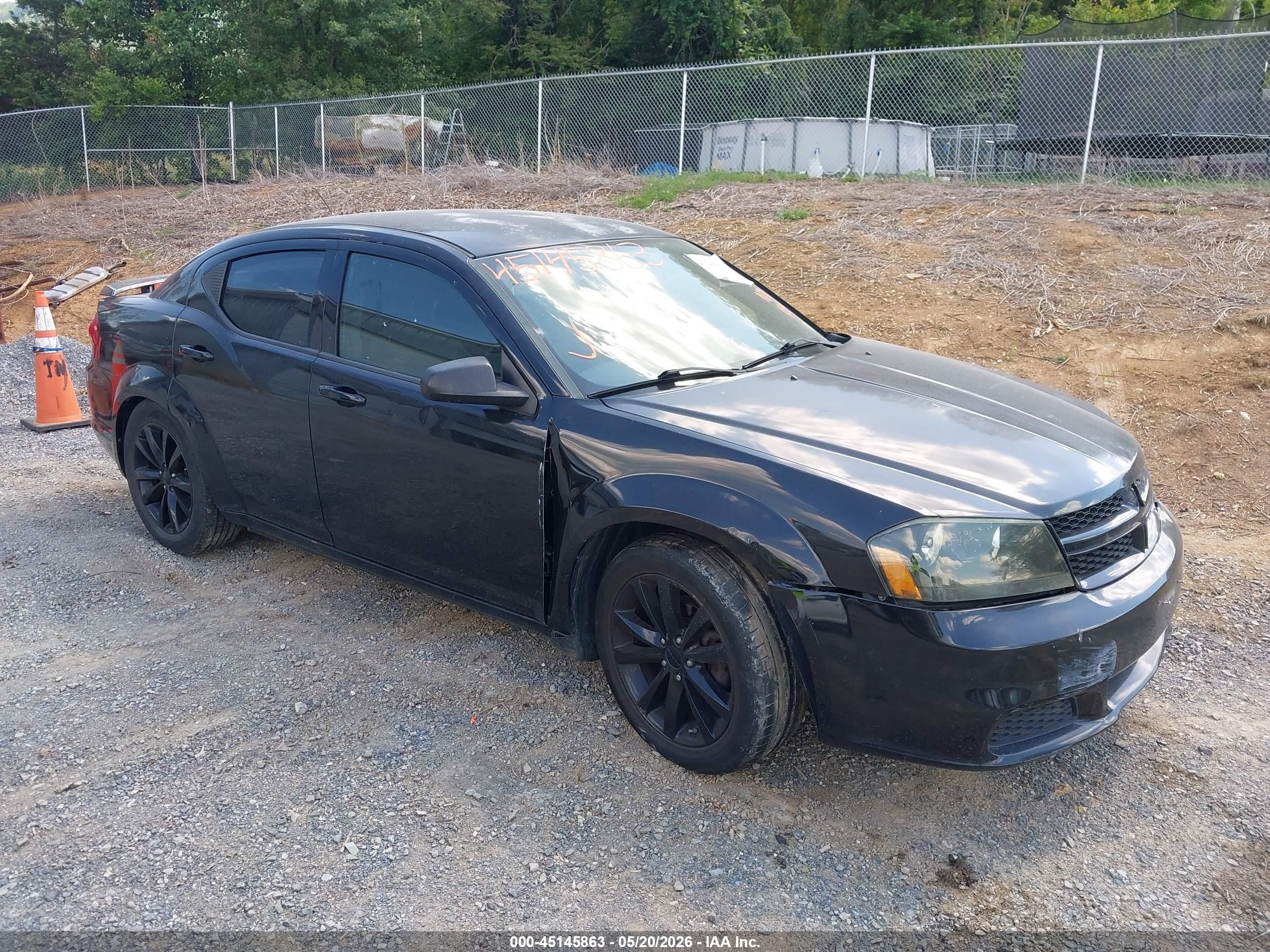 2014 Dodge Avenger Se Черный vin: 1C3CDZAG4EN177361