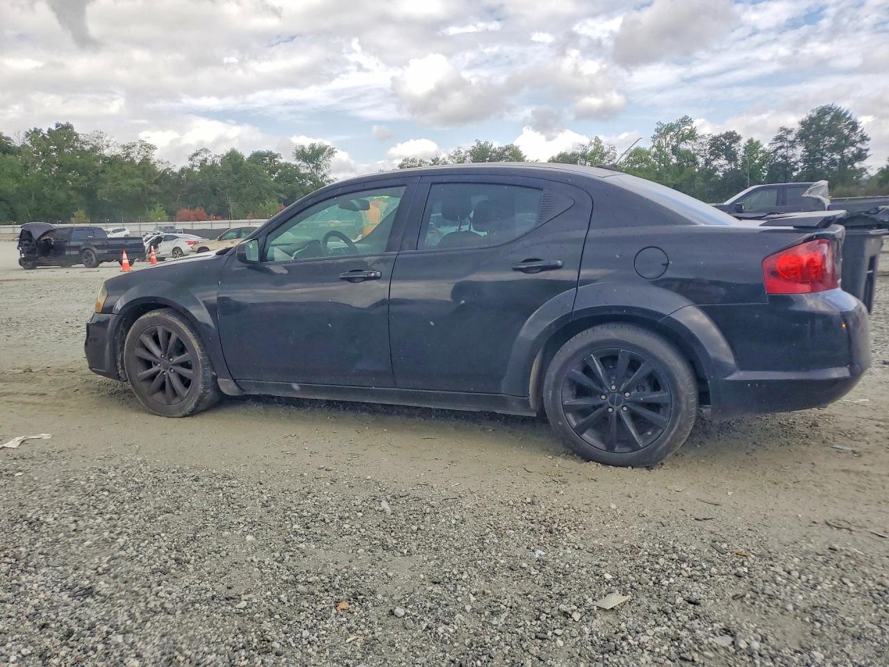2014 Dodge Avenger Se Black vin: 1C3CDZAG4EN177361