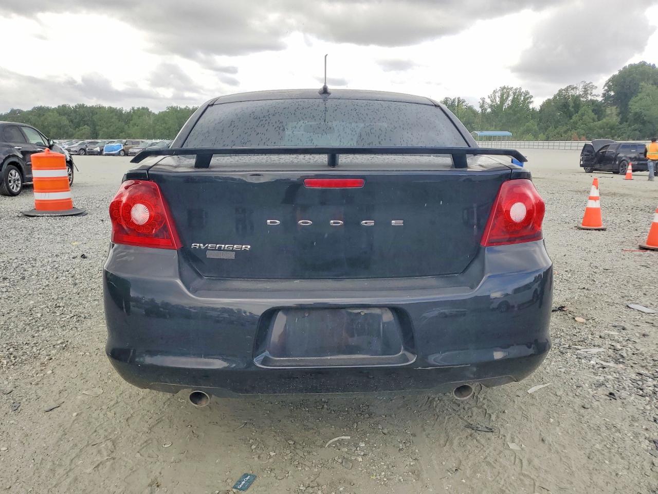 2014 Dodge Avenger Se Black vin: 1C3CDZAG4EN177361
