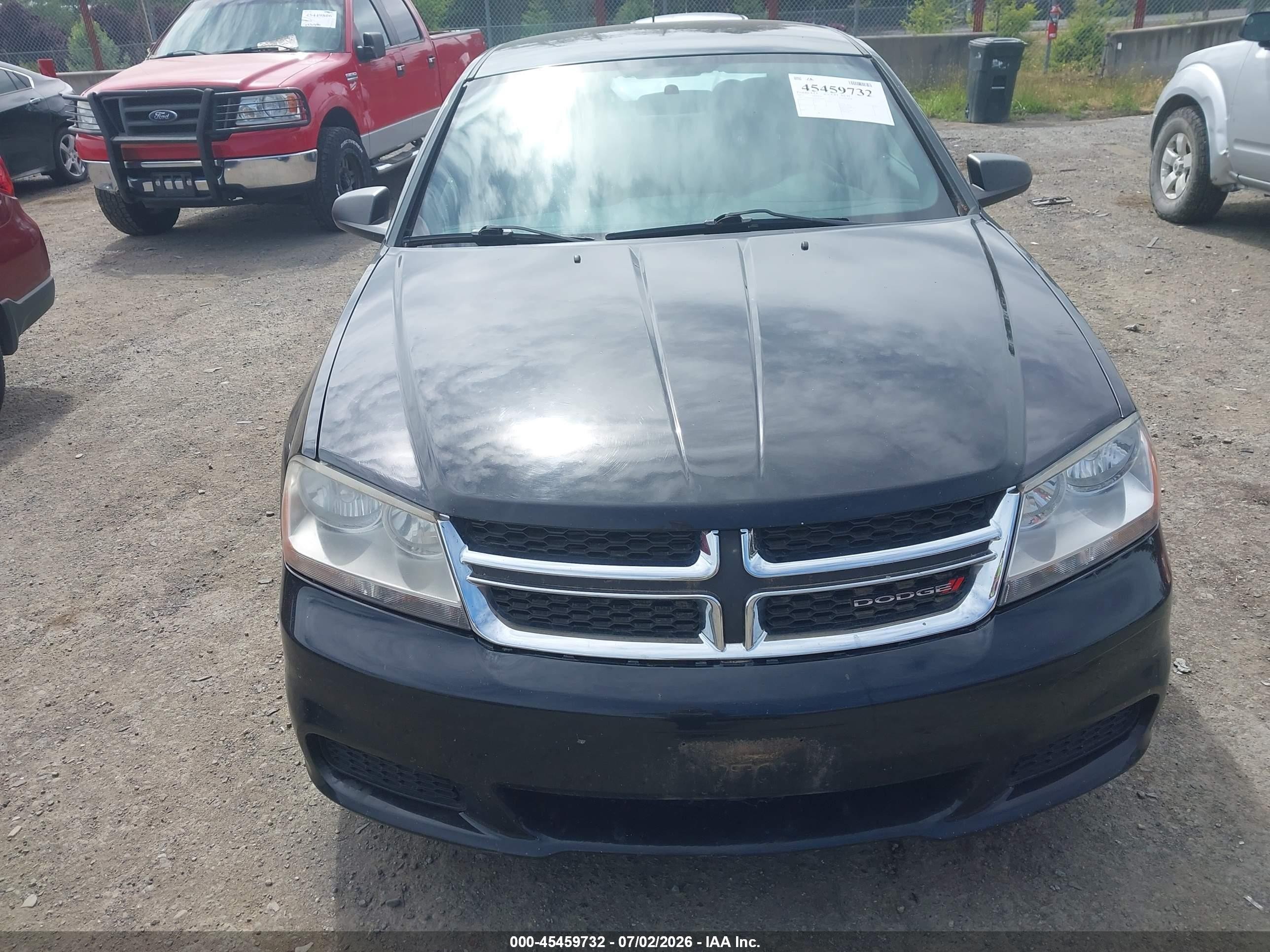 2012 Dodge Avenger Se Black vin: 1C3CDZAG5CN327703