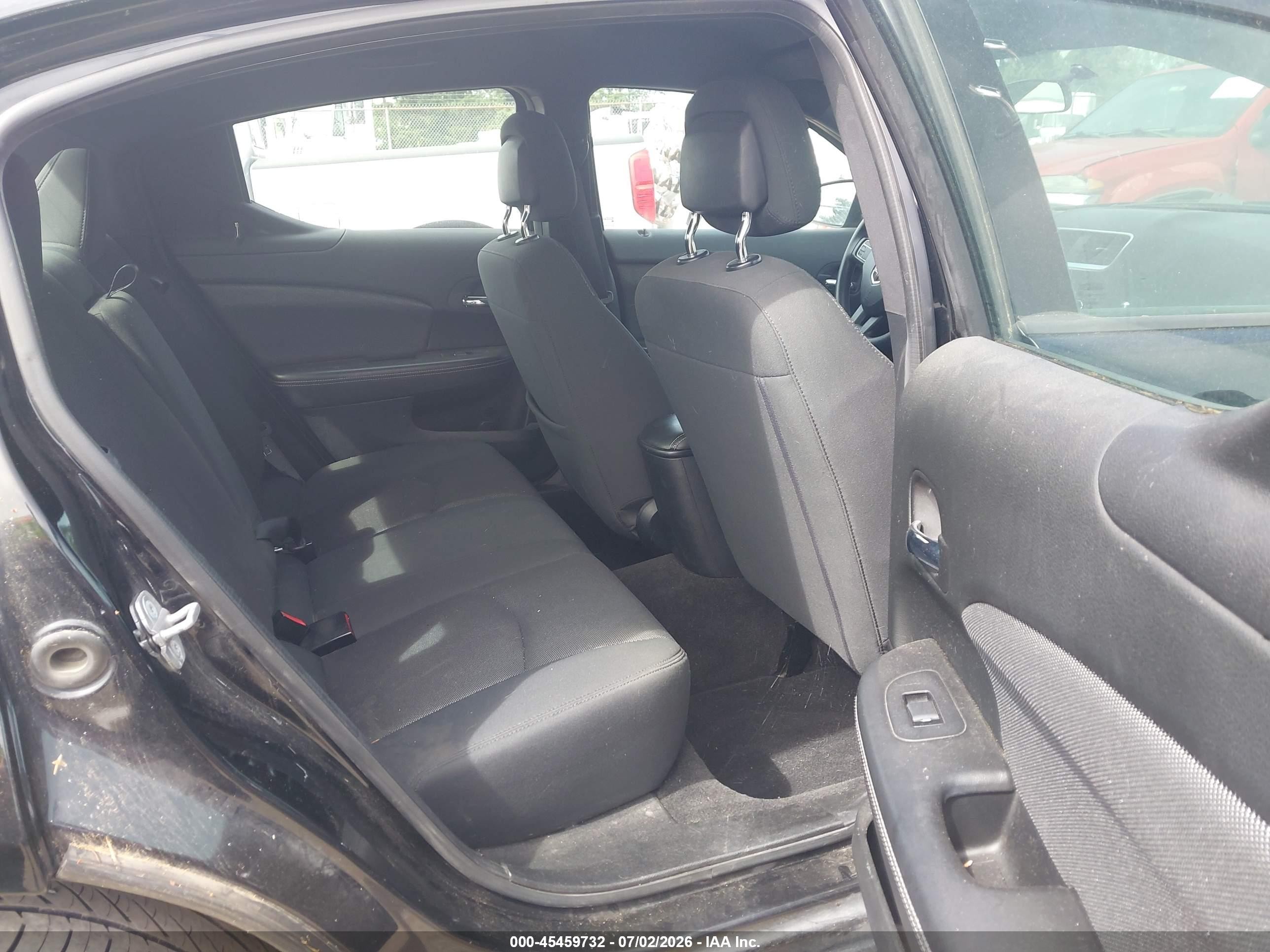 2012 Dodge Avenger Se Black vin: 1C3CDZAG5CN327703