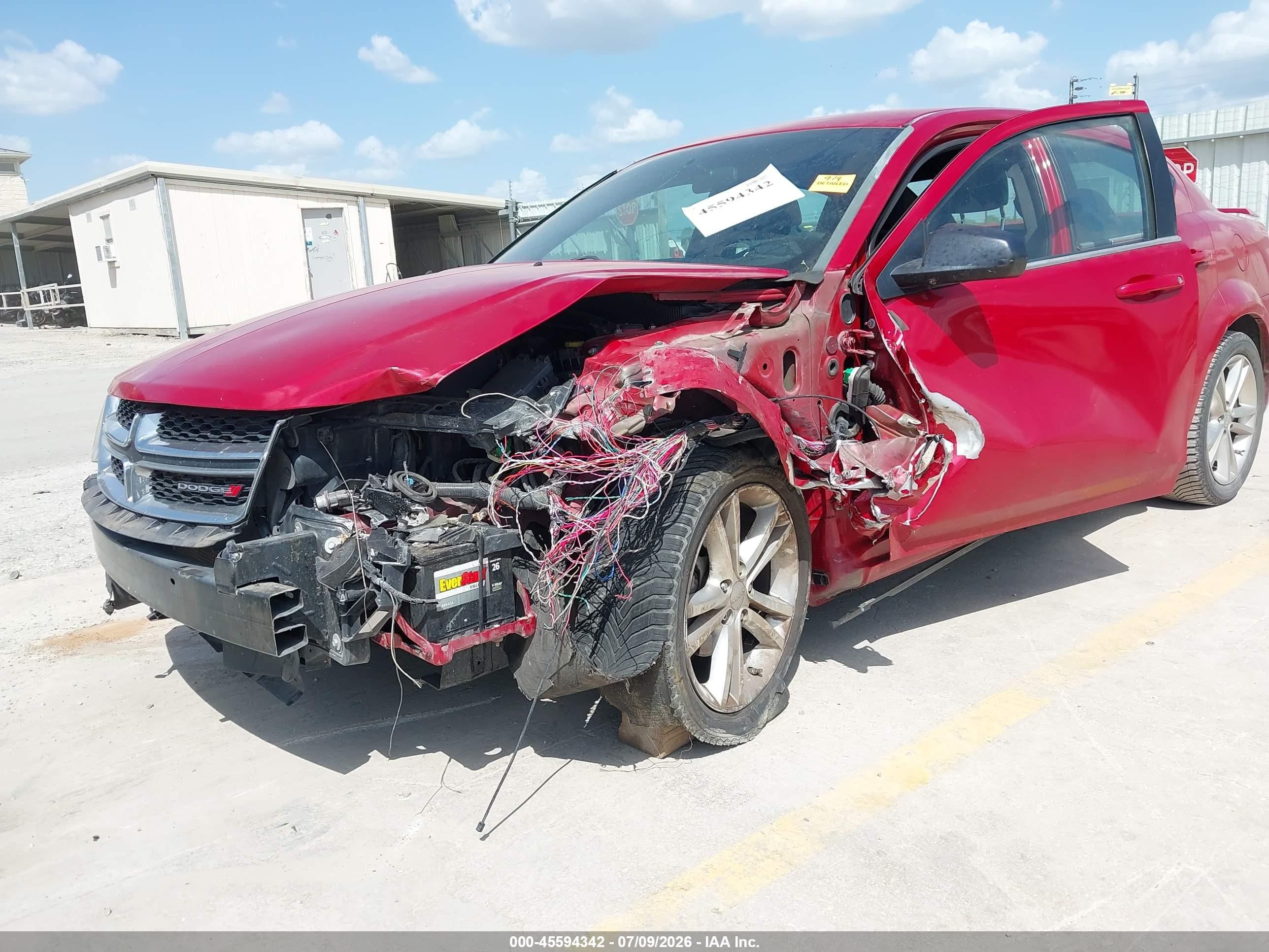 2013 Dodge Avenger Se V6 Красный vin: 1C3CDZAG5DN552785