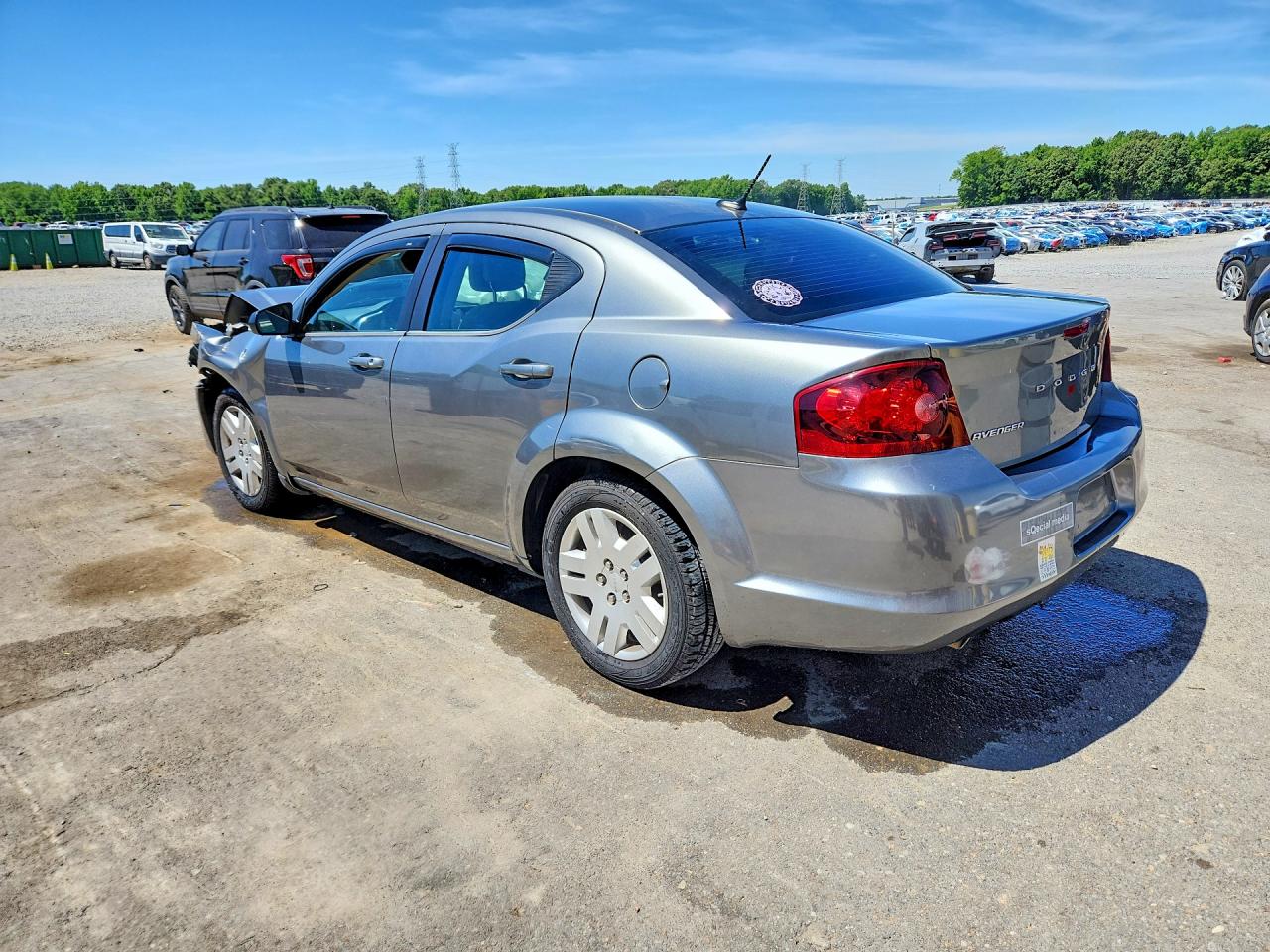 2013 Dodge Avenger Se Gray vin: 1C3CDZAG5DN748449
