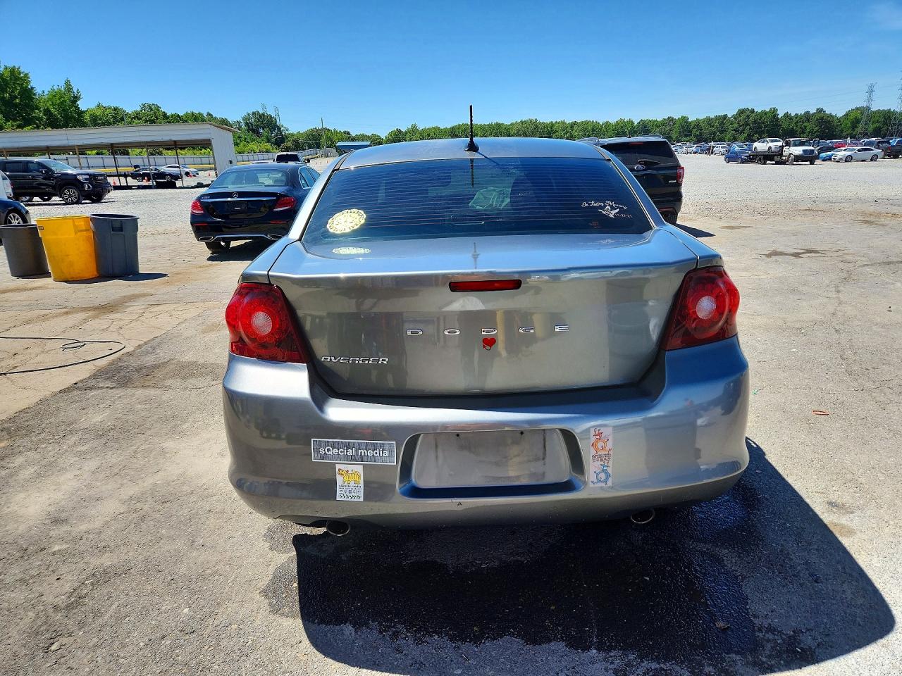2013 Dodge Avenger Se Gray vin: 1C3CDZAG5DN748449