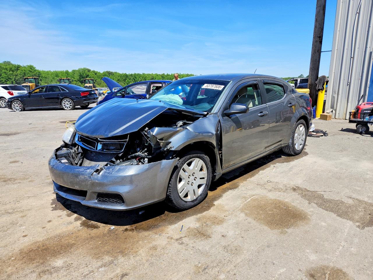 2013 Dodge Avenger Se Gray vin: 1C3CDZAG5DN748449