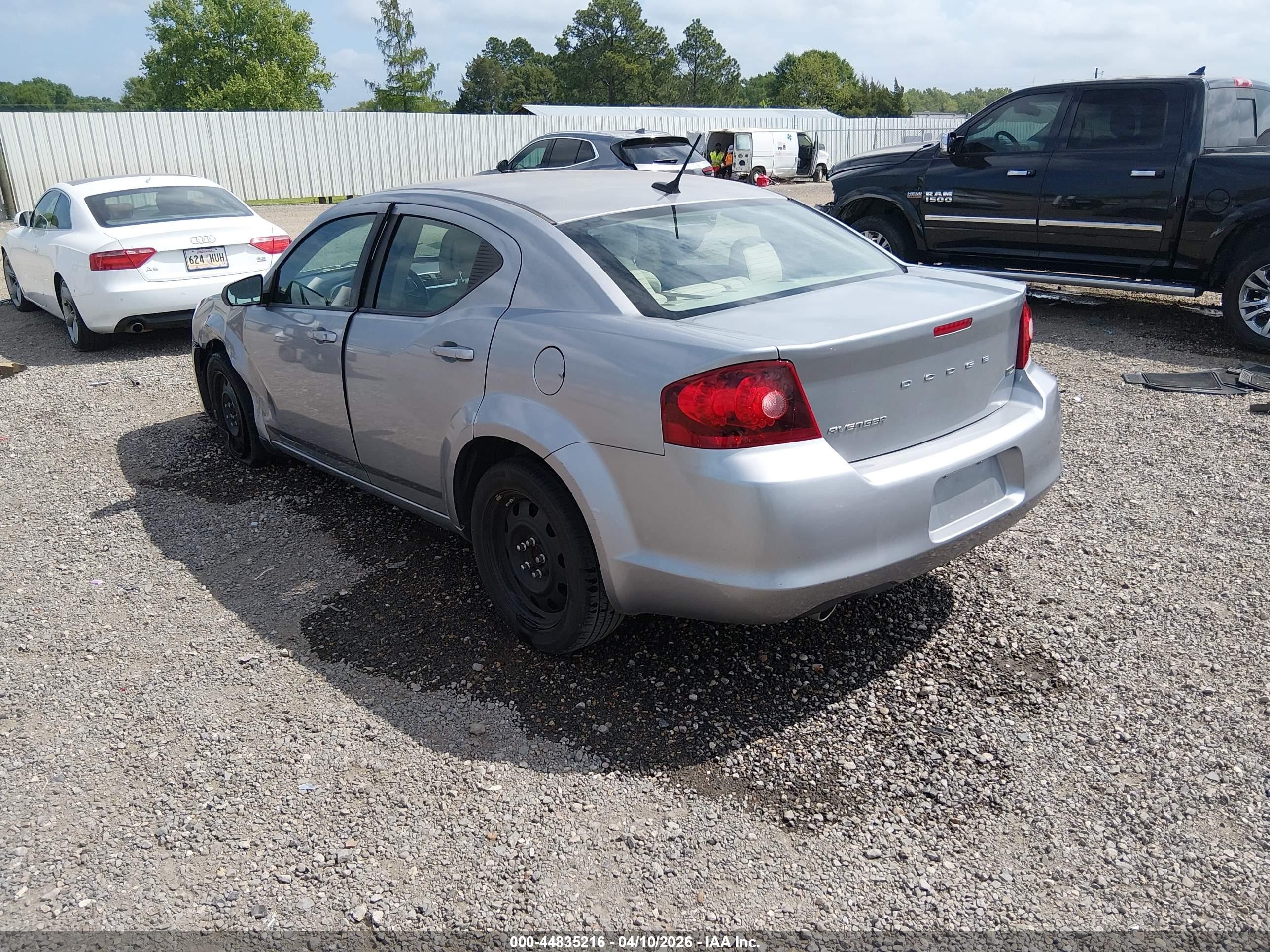 2013 Dodge Avenger Se V6 Gray vin: 1C3CDZAG5DN766708