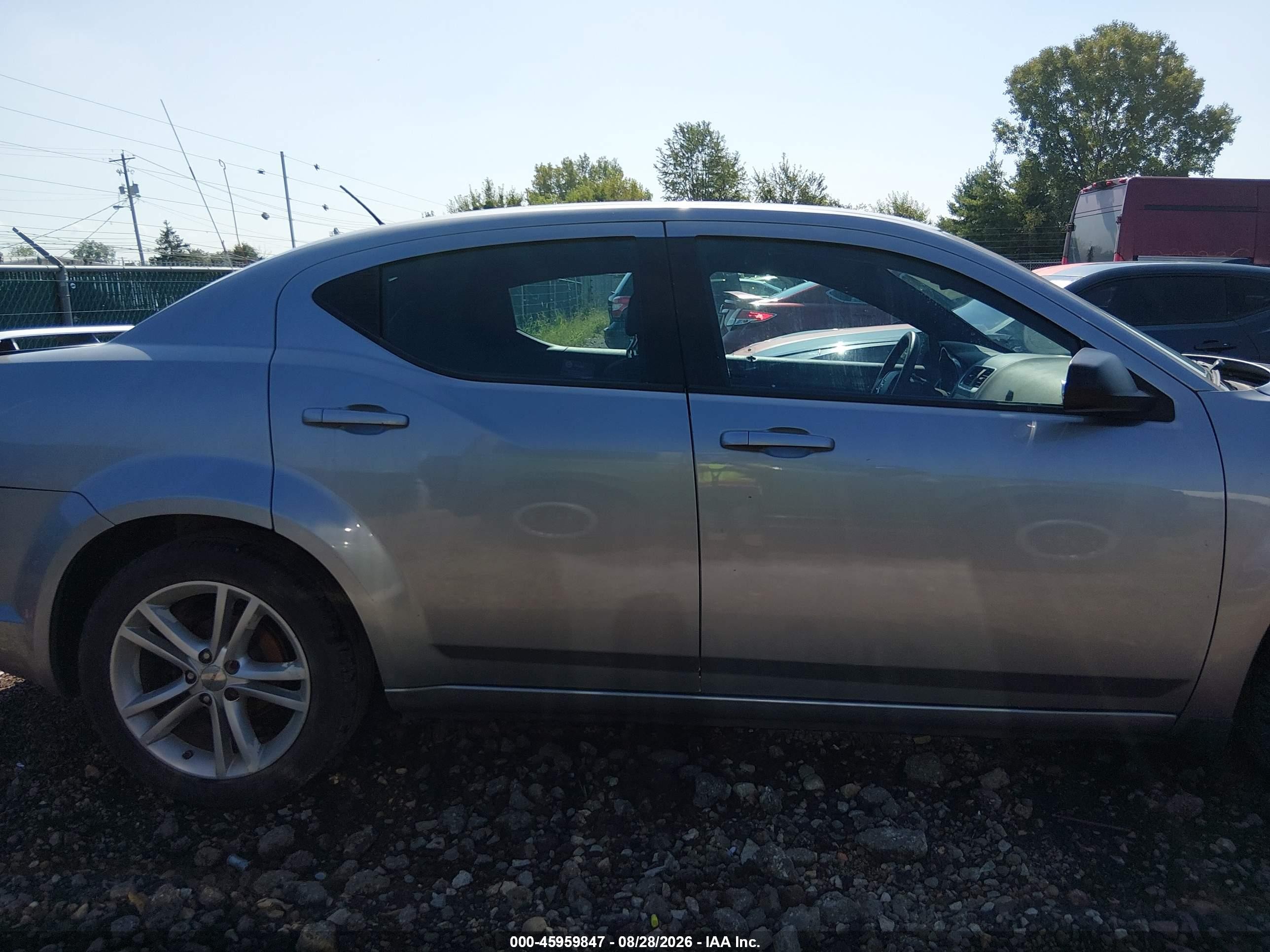 2014 Dodge Avenger Se Silver vin: 1C3CDZAG5EN155207