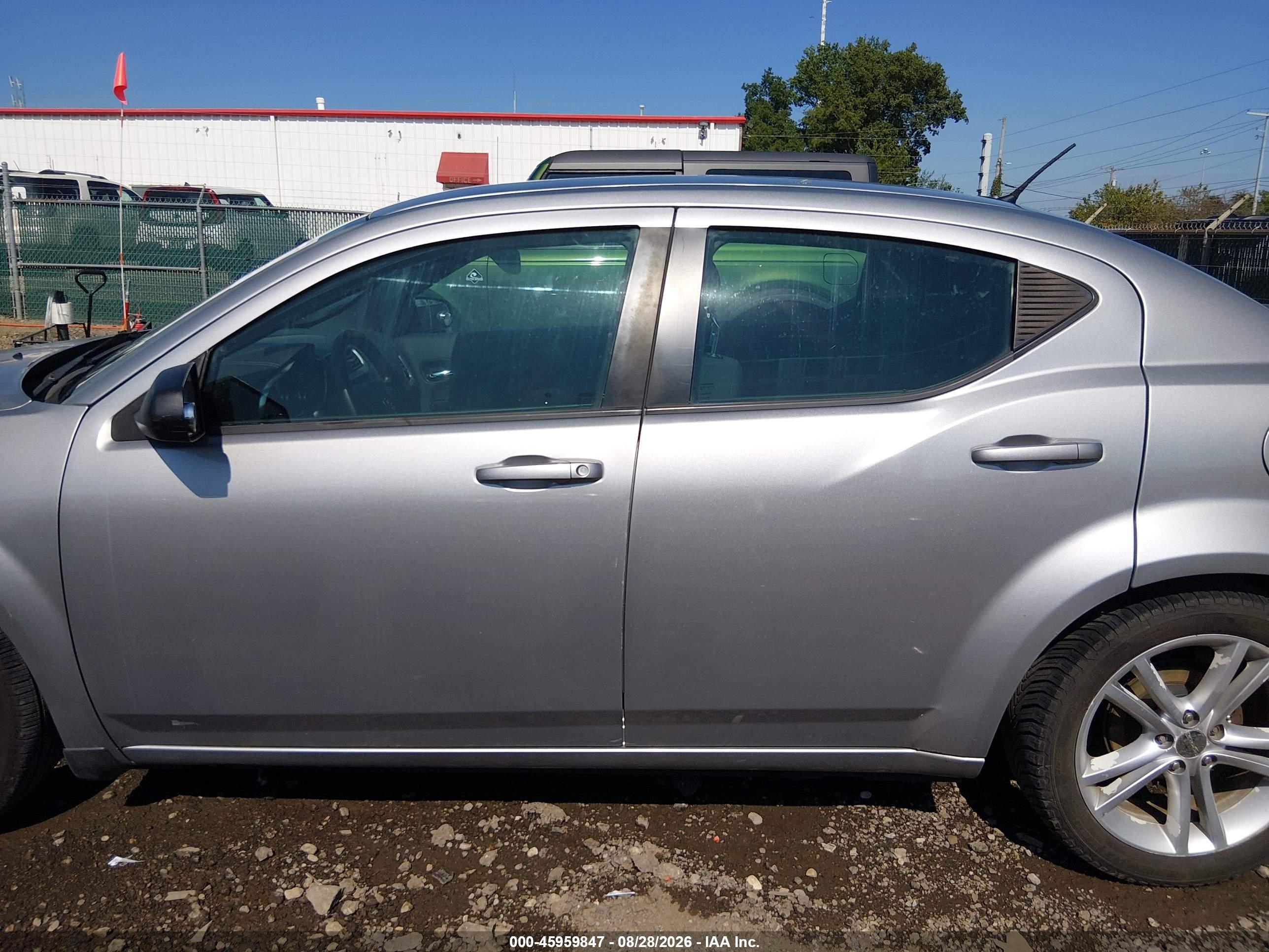 2014 Dodge Avenger Se Silver vin: 1C3CDZAG5EN155207