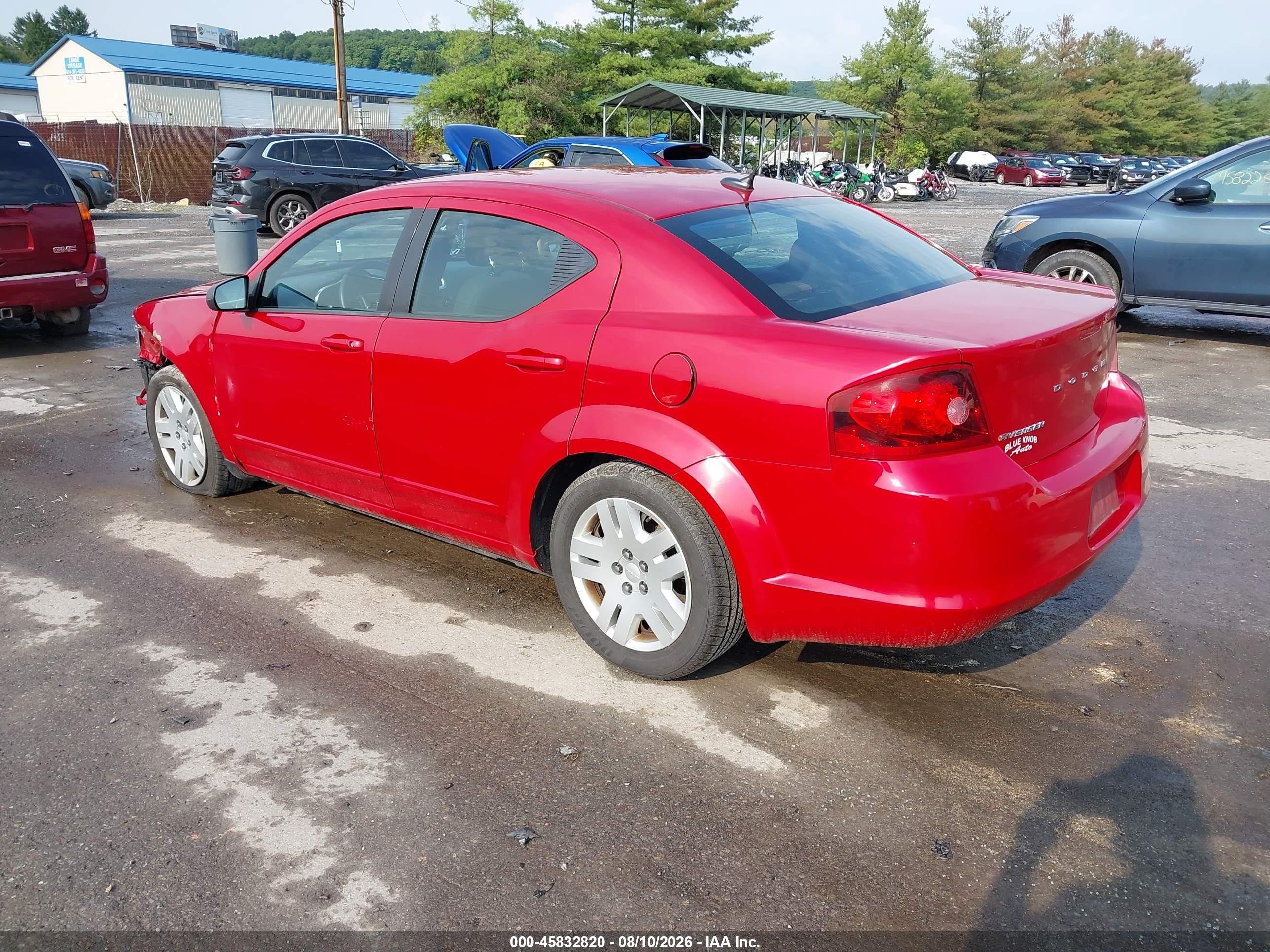 2012 Dodge Avenger Se Красный vin: 1C3CDZAG6CN251909
