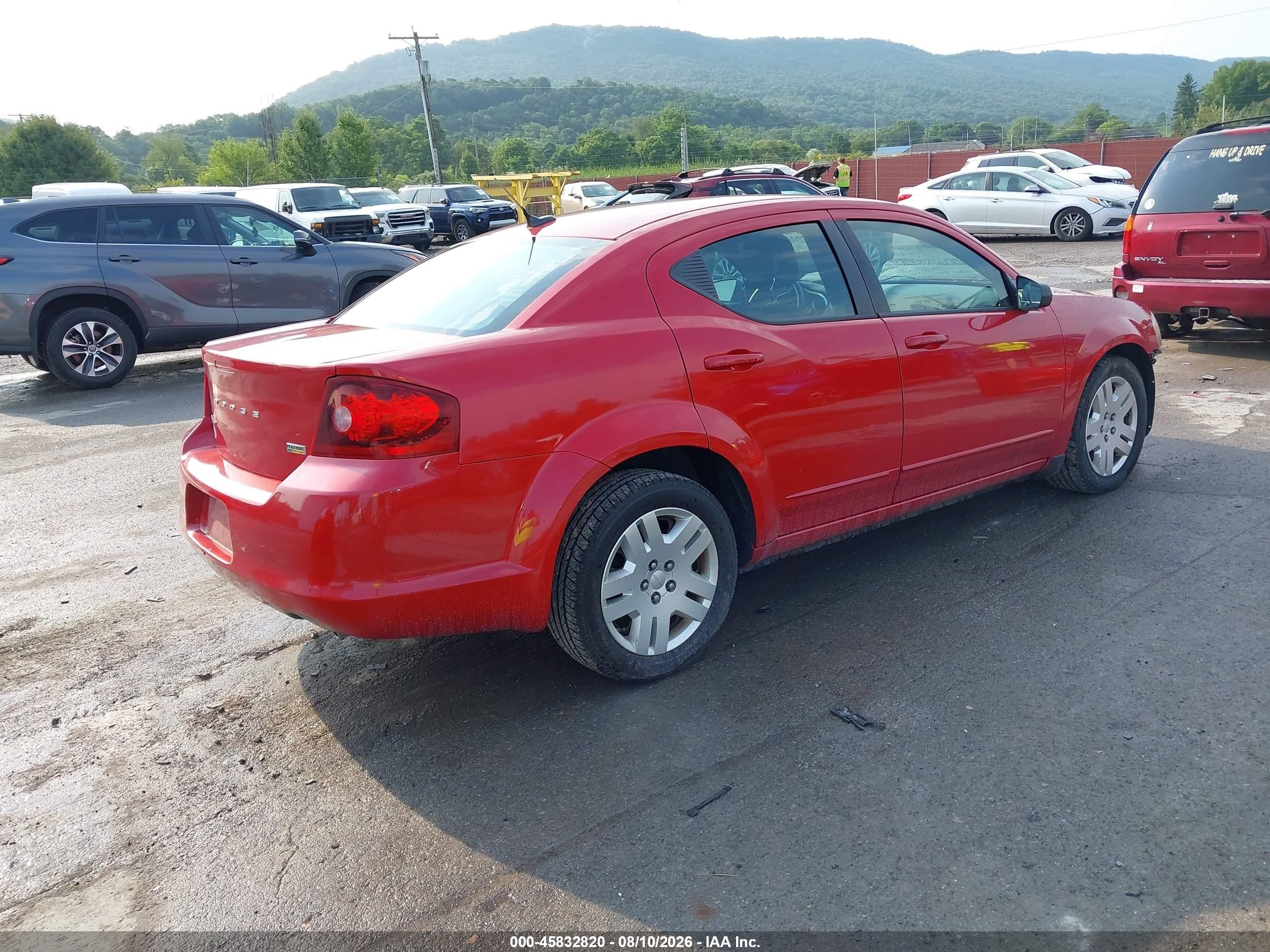 2012 Dodge Avenger Se Красный vin: 1C3CDZAG6CN251909