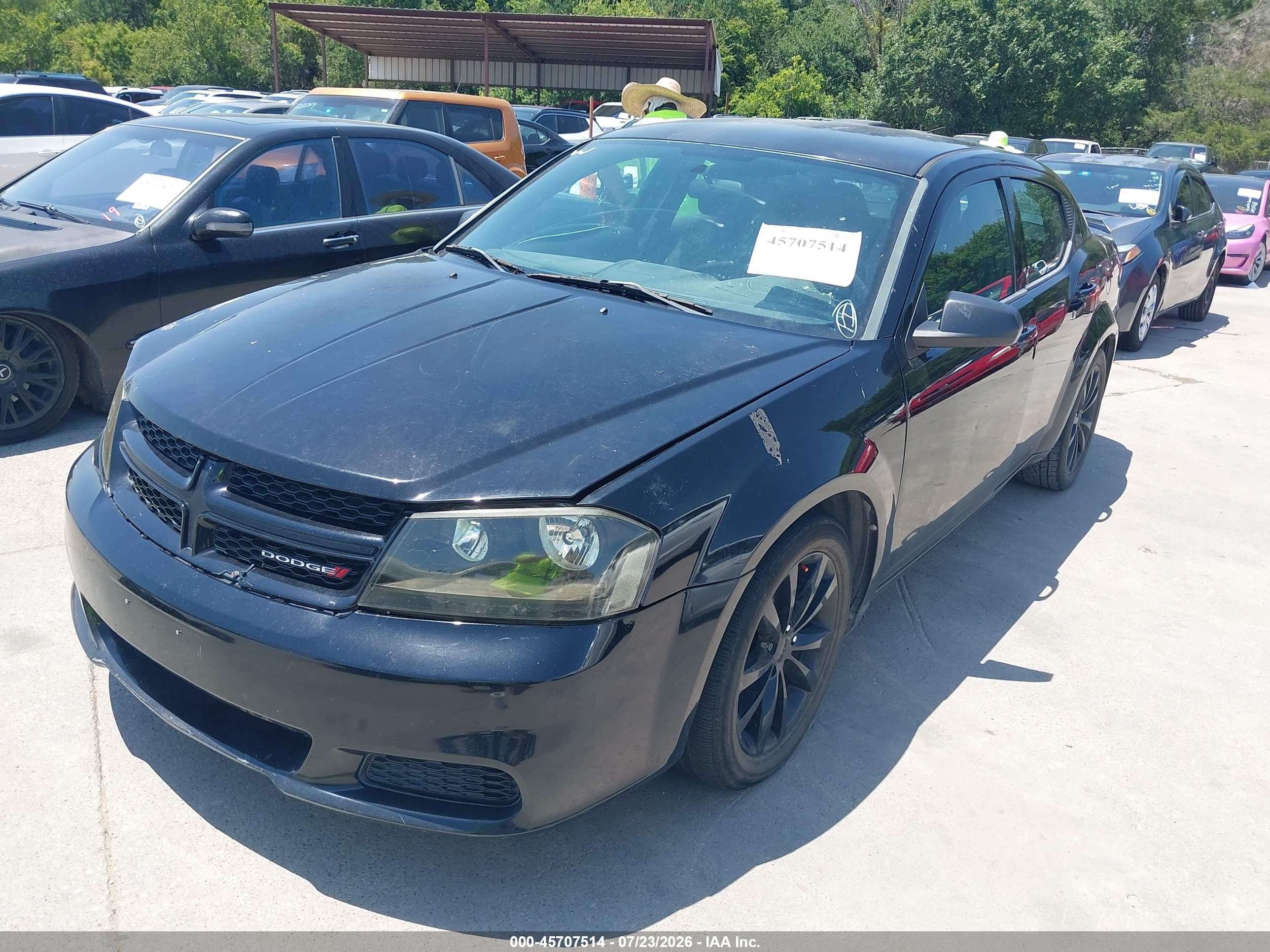 2013 Dodge Avenger Se V6 Black vin: 1C3CDZAG6DN748220