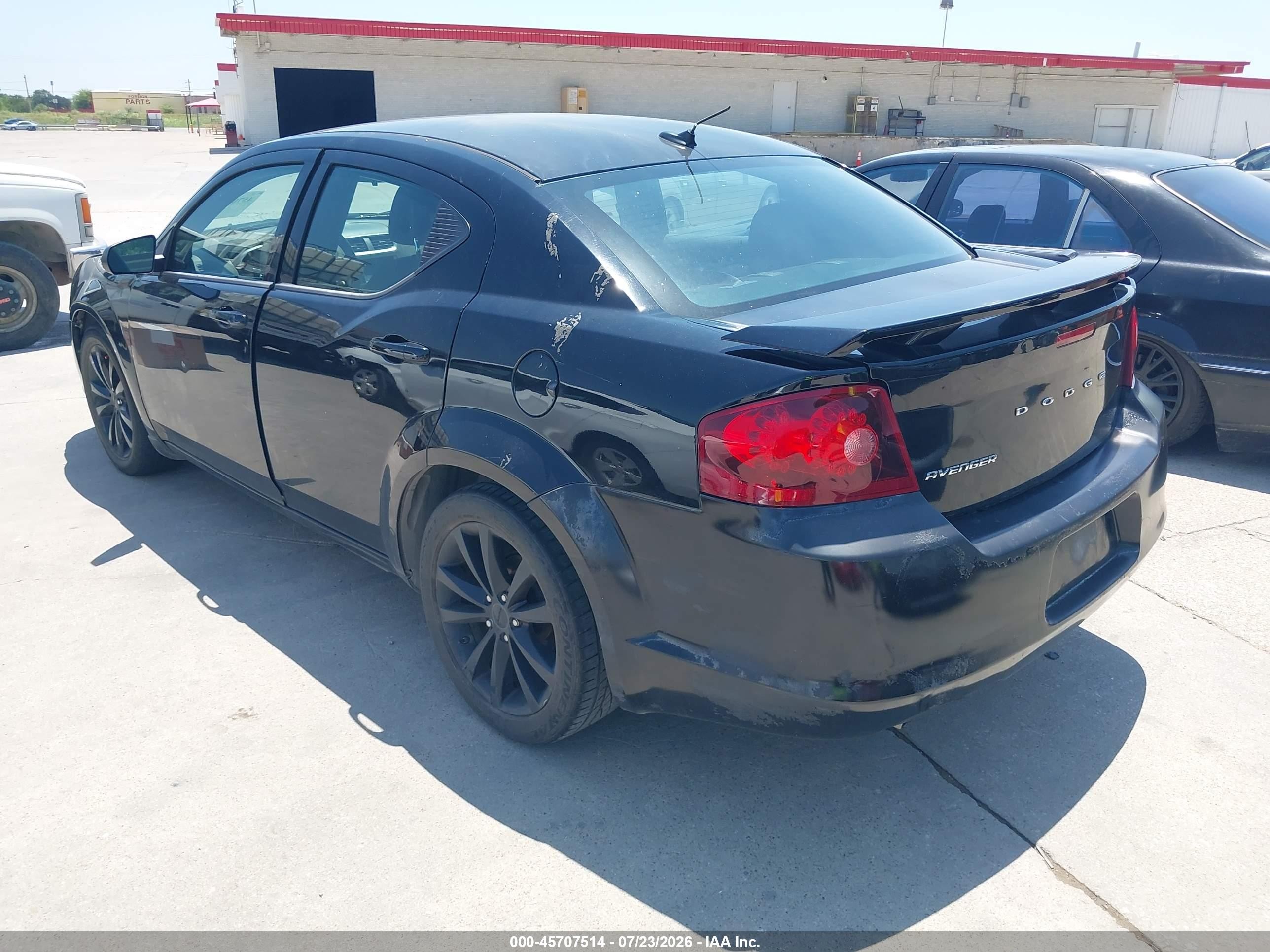 2013 Dodge Avenger Se V6 Black vin: 1C3CDZAG6DN748220