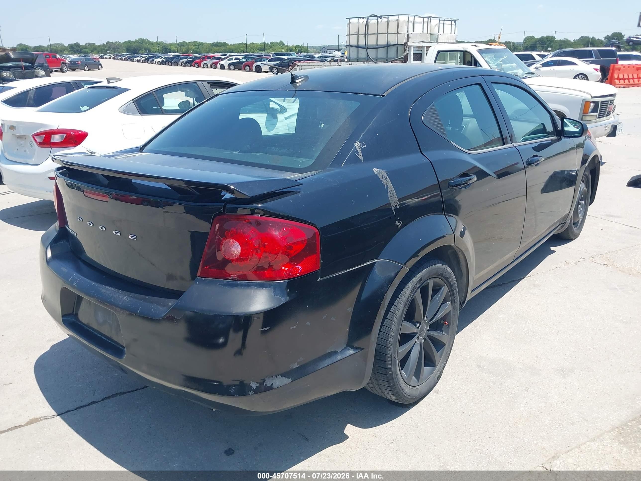 2013 Dodge Avenger Se V6 Black vin: 1C3CDZAG6DN748220