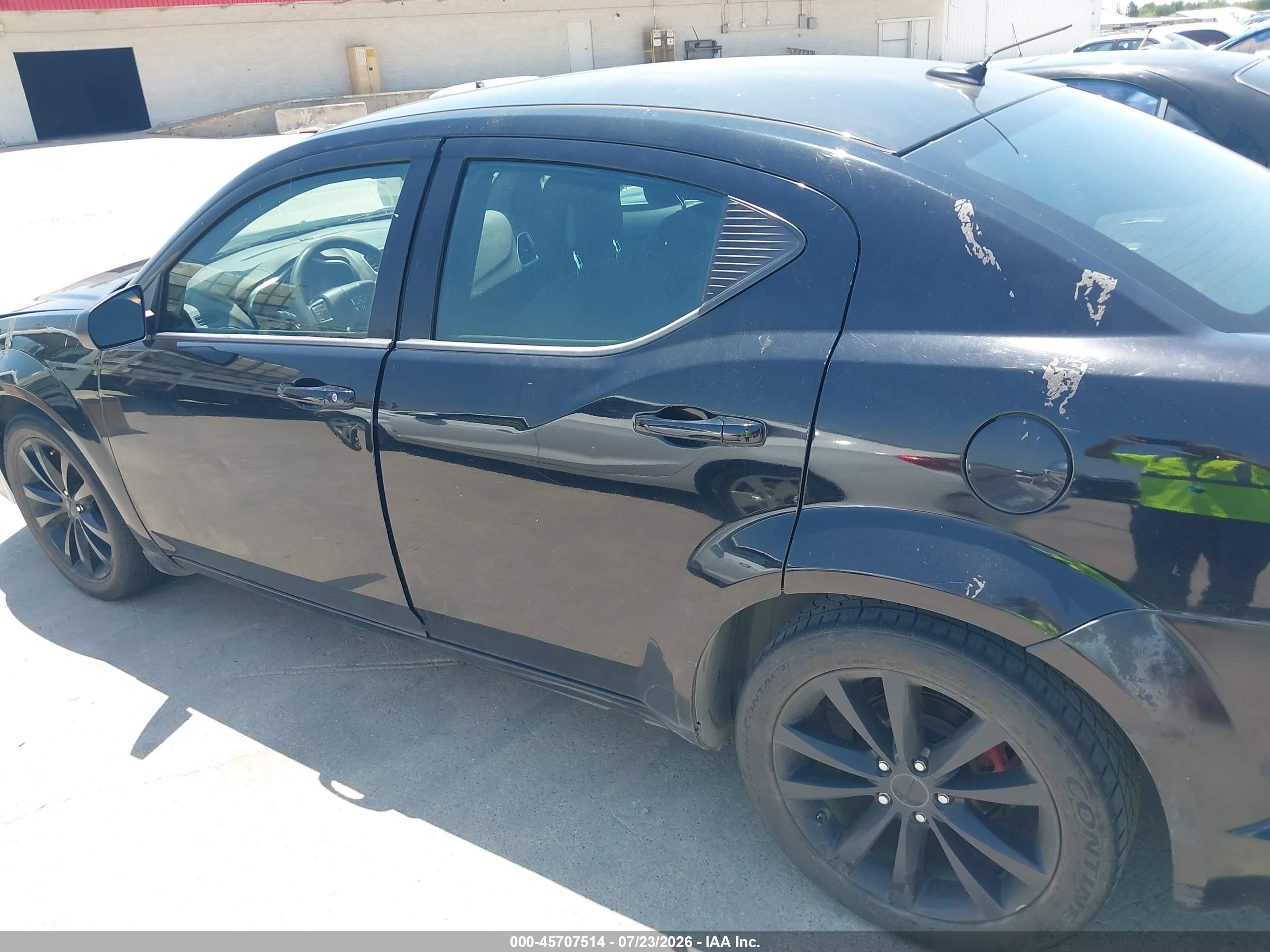 2013 Dodge Avenger Se V6 Black vin: 1C3CDZAG6DN748220
