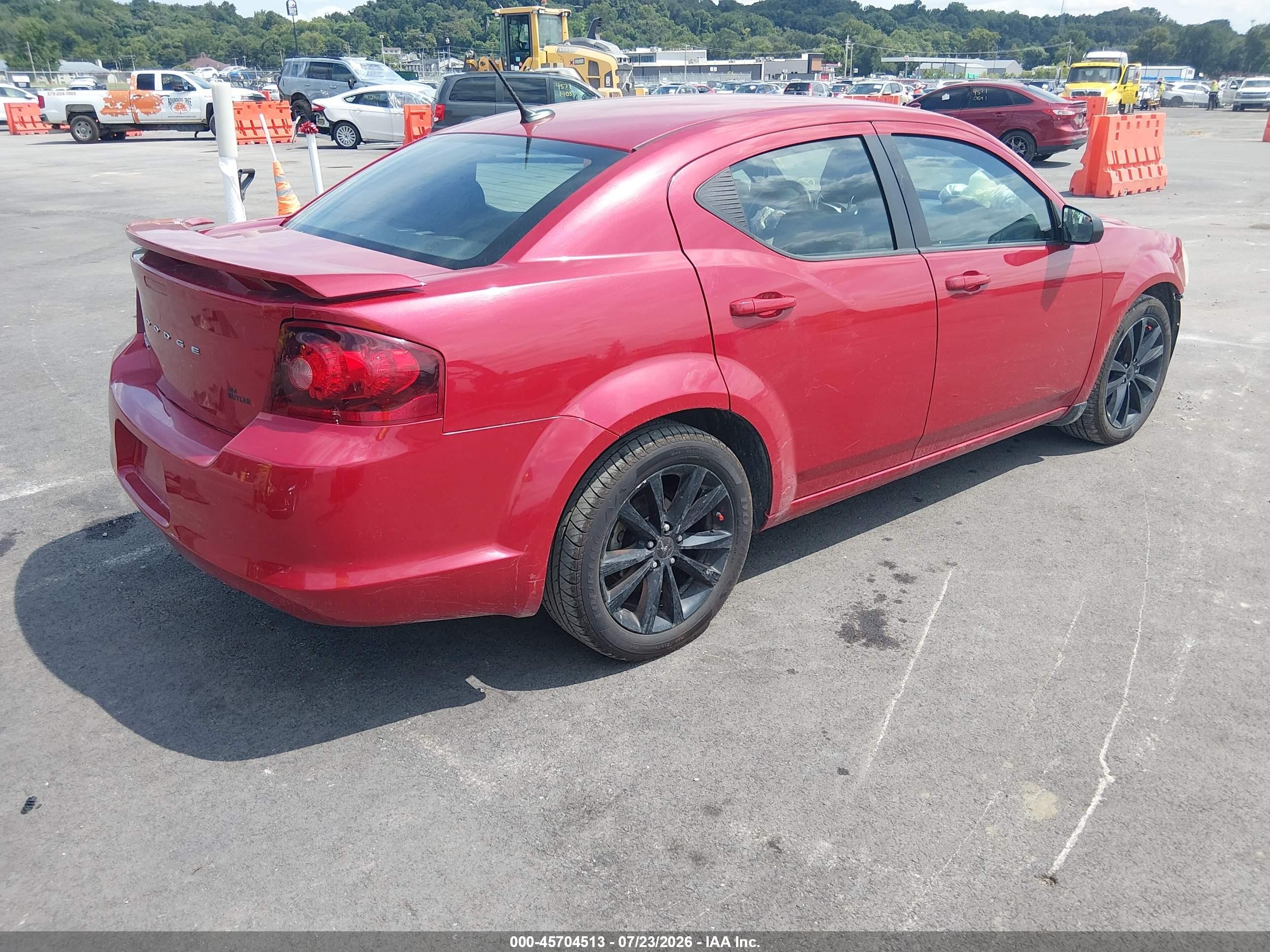 2013 Dodge Avenger Se V6 Red vin: 1C3CDZAG6DN757614