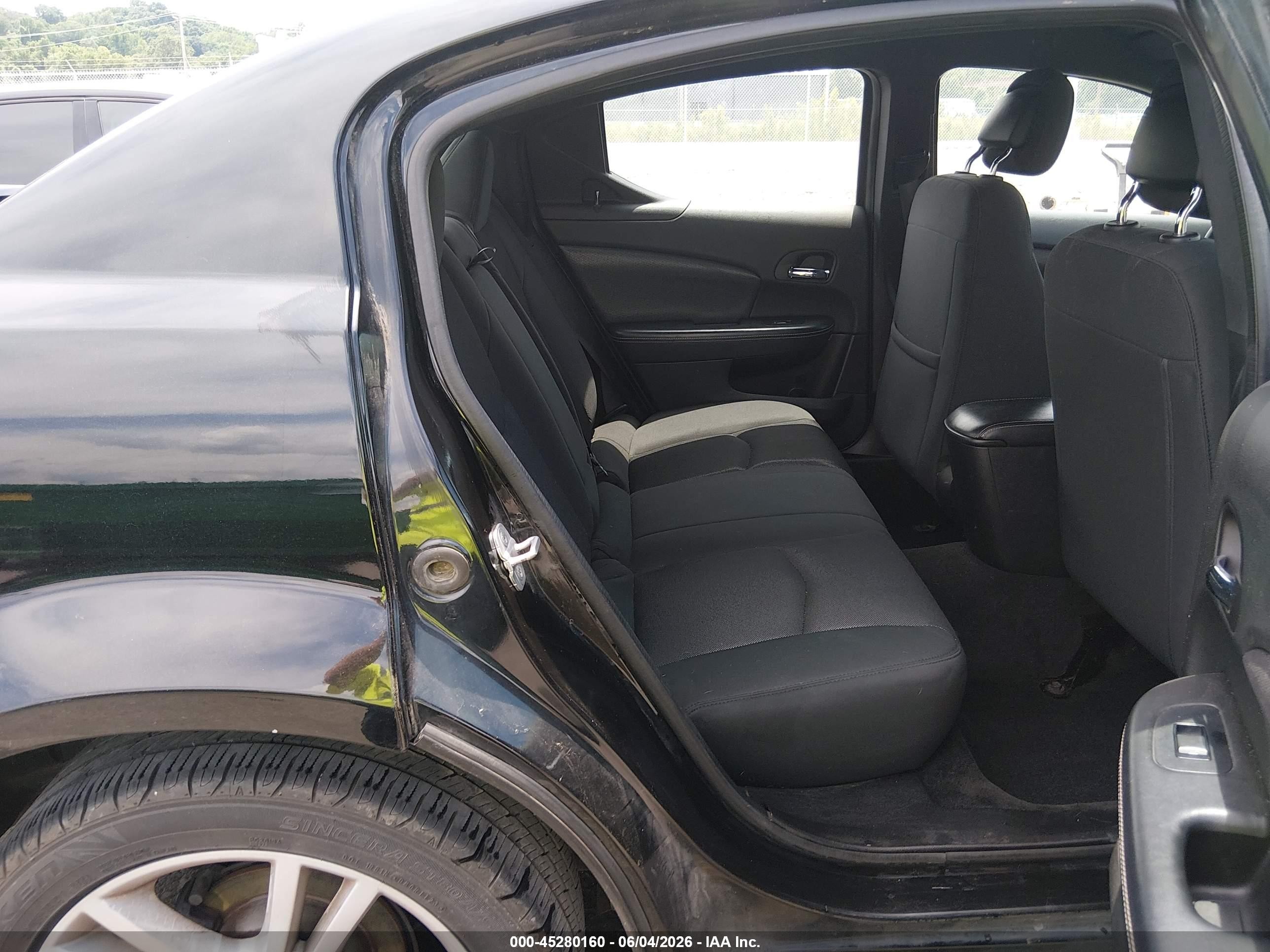 2014 Dodge Avenger Se Black vin: 1C3CDZAG7EN129711