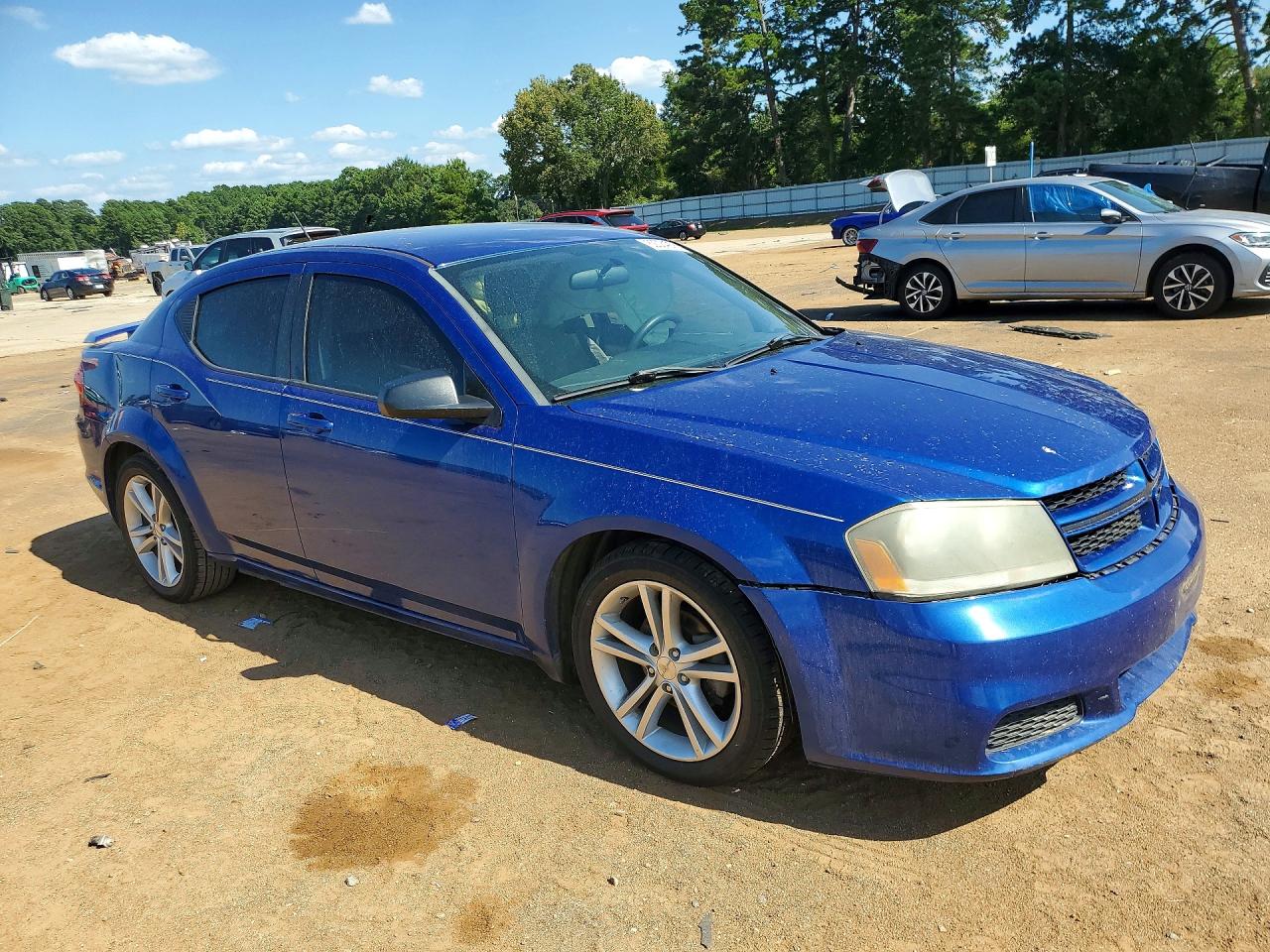 2014 Dodge Avenger Se Blue vin: 1C3CDZAG7EN148839