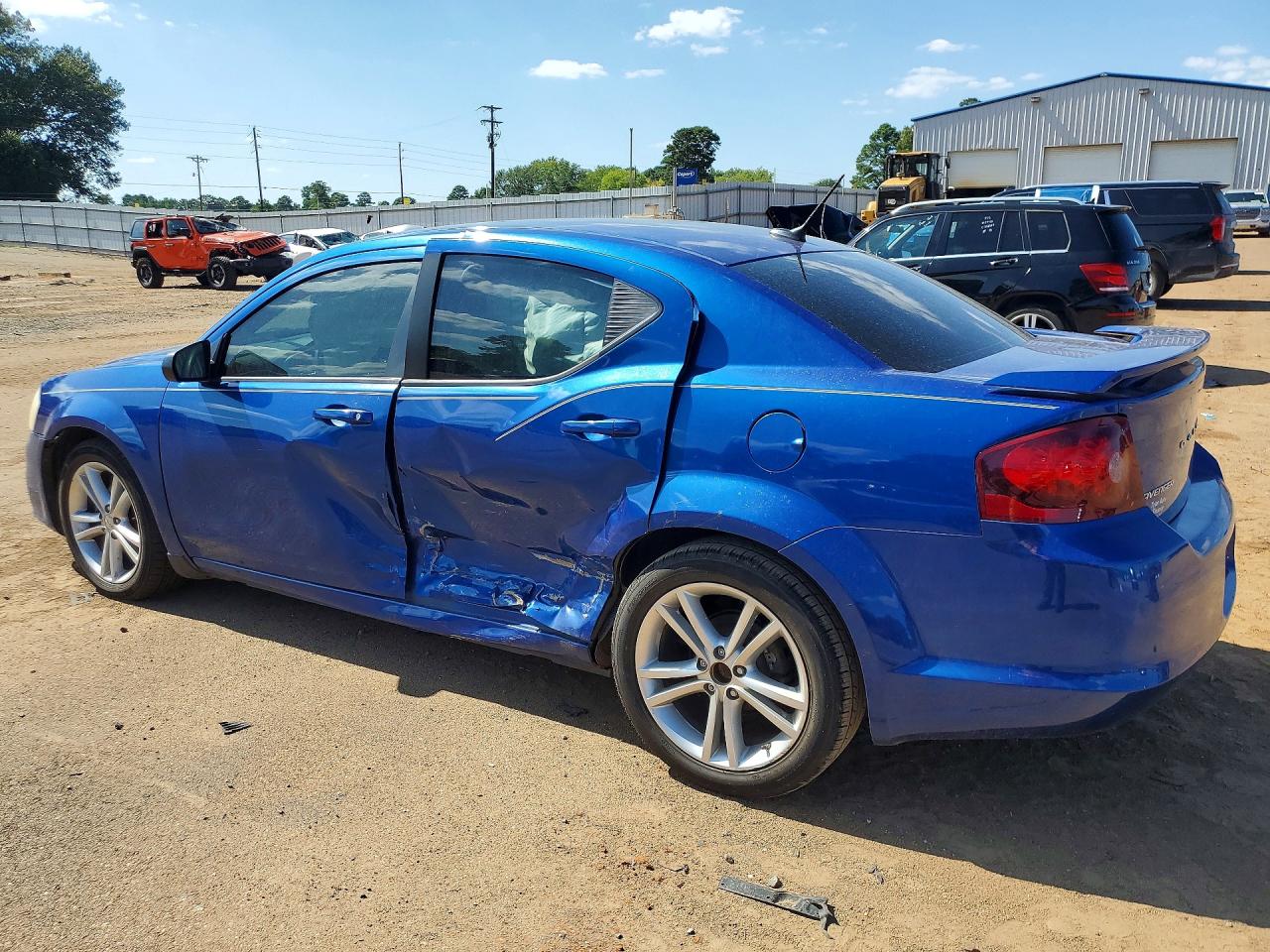 2014 Dodge Avenger Se Blue vin: 1C3CDZAG7EN148839