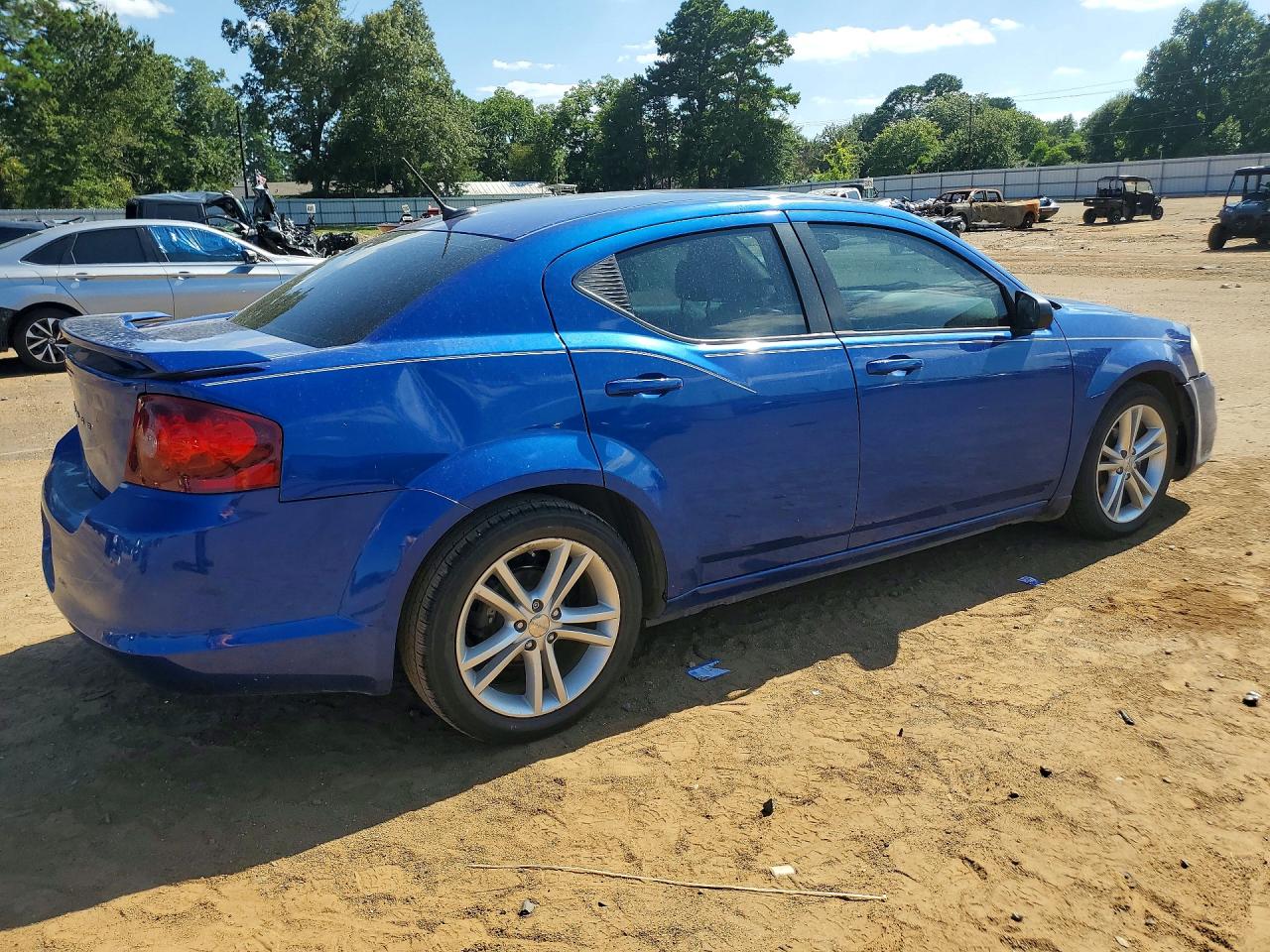 2014 Dodge Avenger Se Blue vin: 1C3CDZAG7EN148839