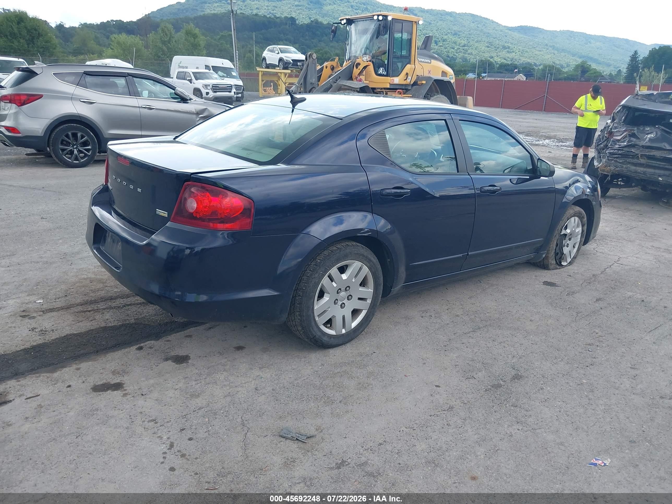 2012 Dodge Avenger Se Dark Blue vin: 1C3CDZAG8CN309356