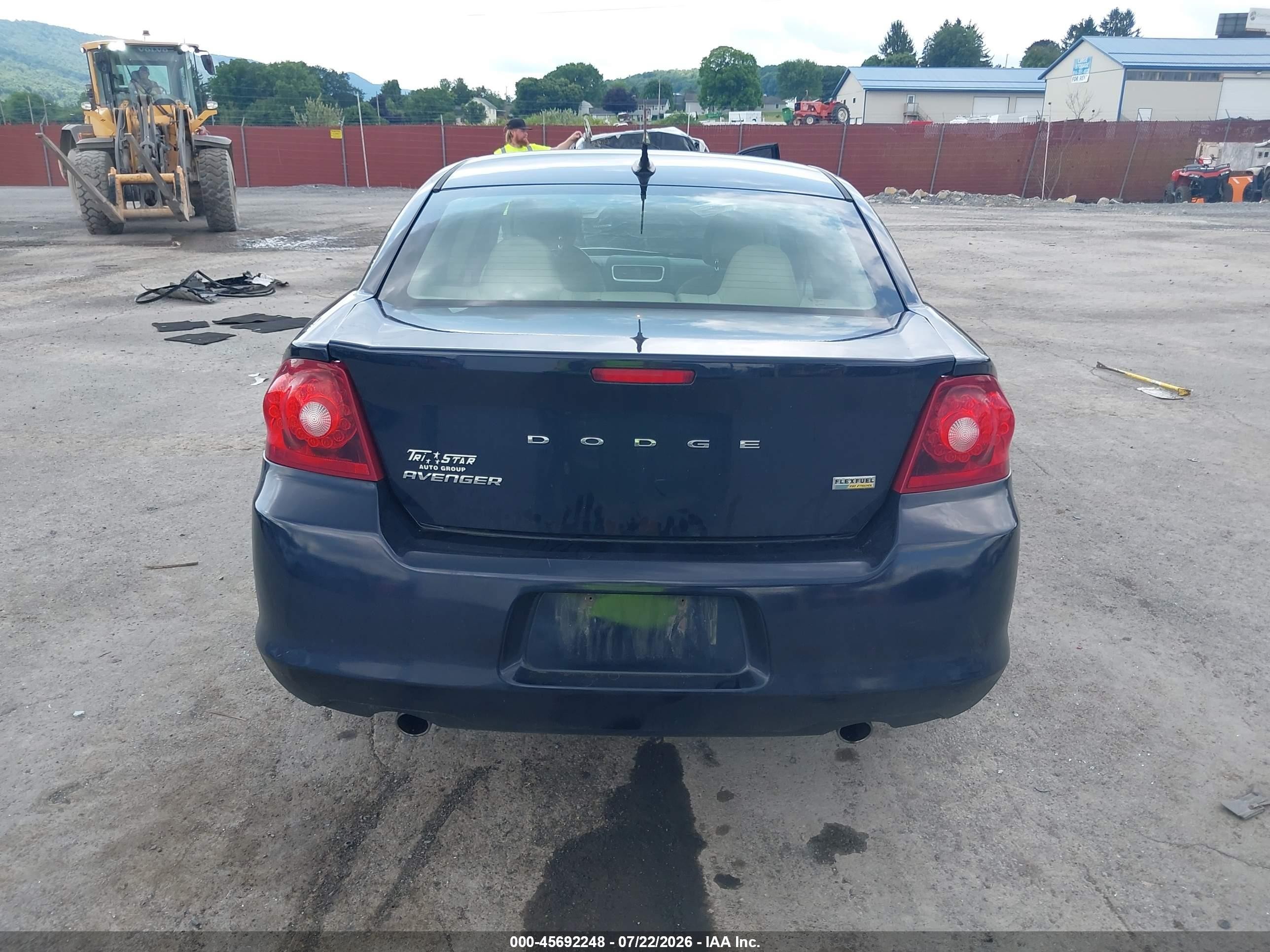 2012 Dodge Avenger Se Dark Blue vin: 1C3CDZAG8CN309356