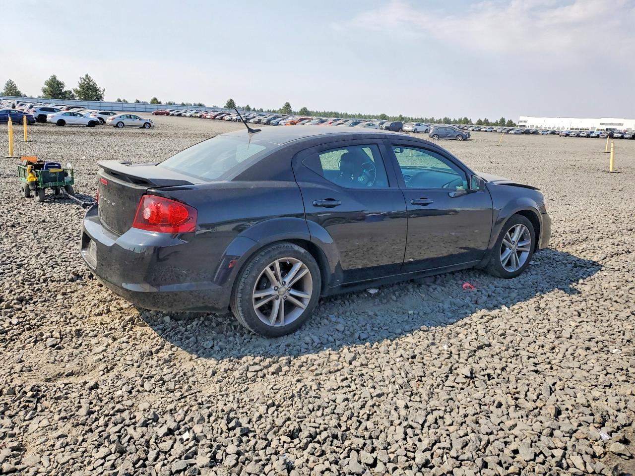2013 Dodge Avenger Se Black vin: 1C3CDZAG8DN630542