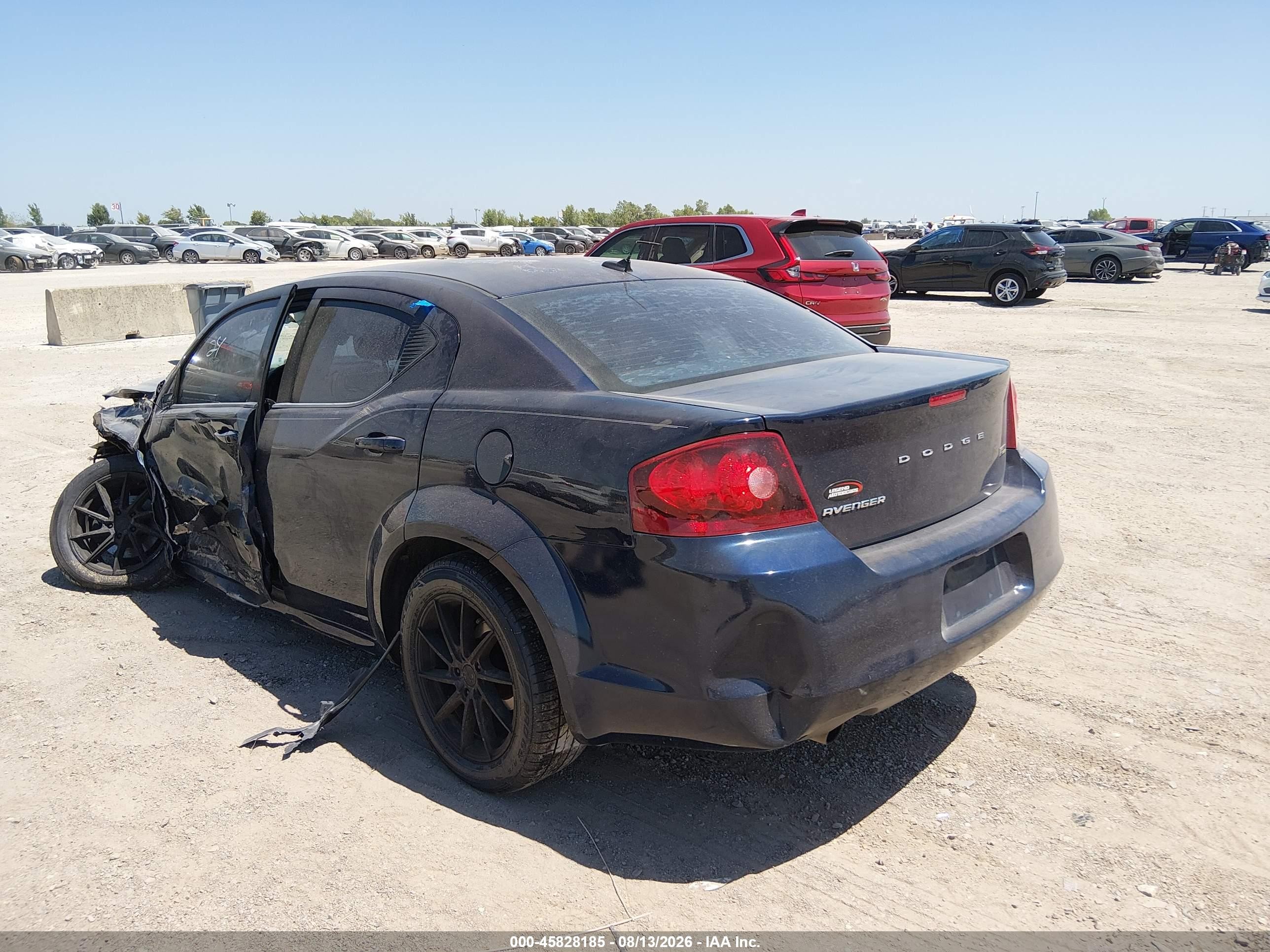 2013 Dodge Avenger Se V6 Blue vin: 1C3CDZAG8DN669020
