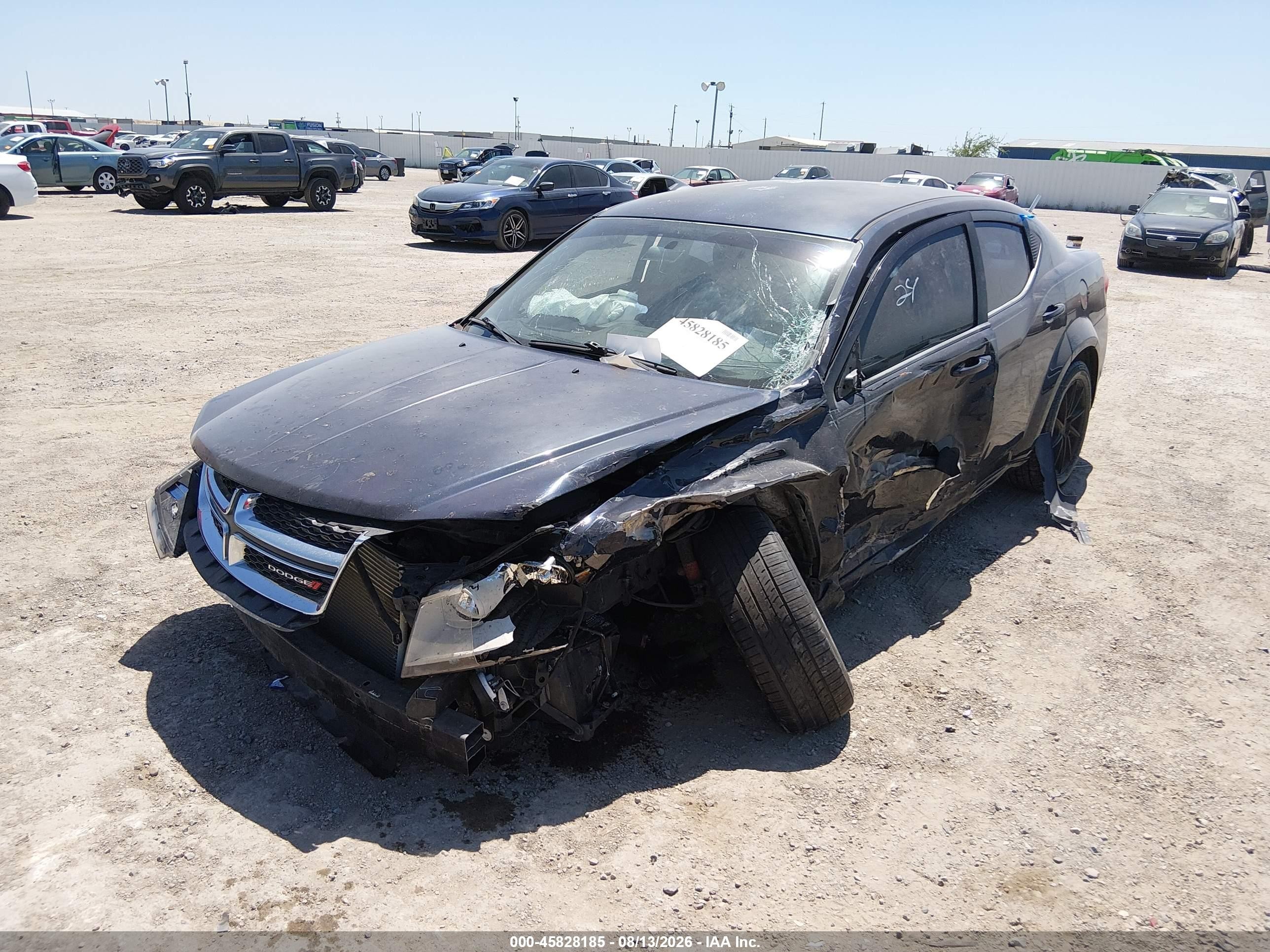 2013 Dodge Avenger Se V6 Blue vin: 1C3CDZAG8DN669020