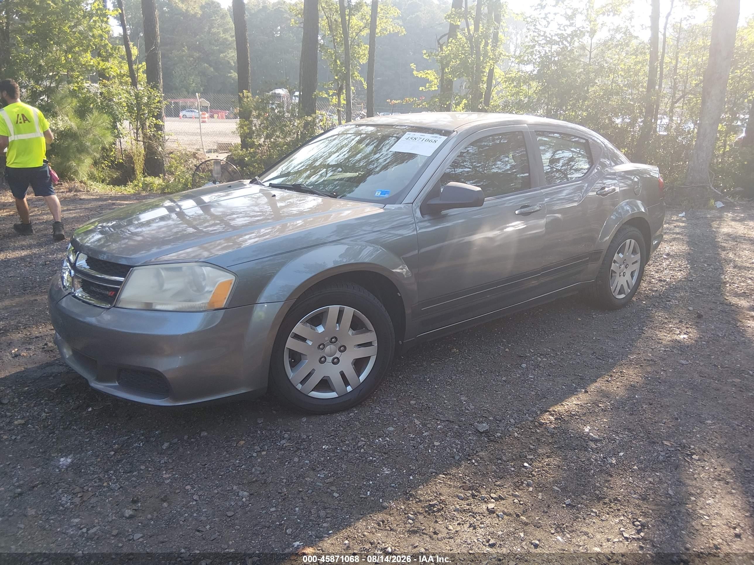 2013 Dodge Avenger Se V6 Gray vin: 1C3CDZAG8DN766671