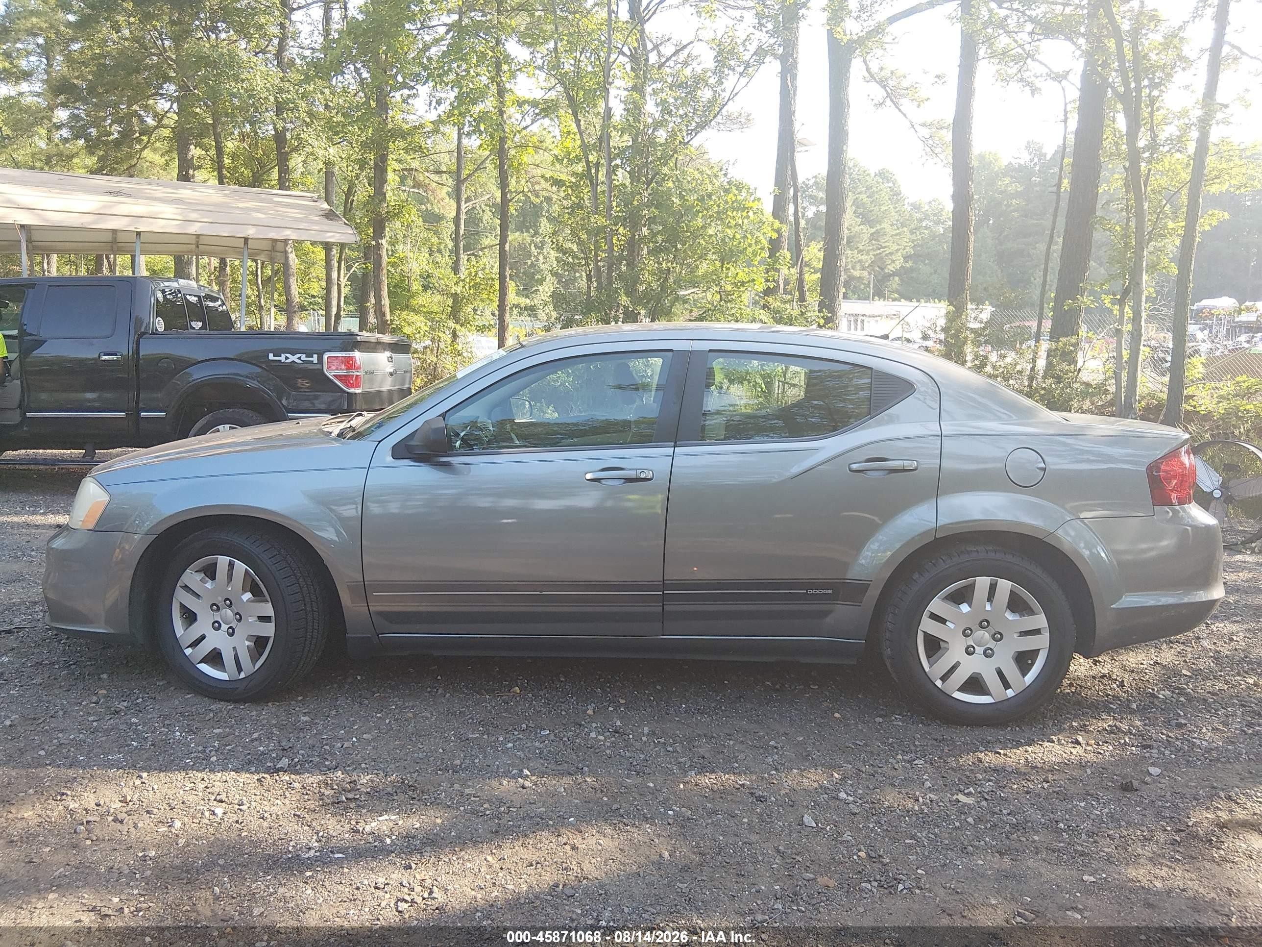2013 Dodge Avenger Se V6 Gray vin: 1C3CDZAG8DN766671