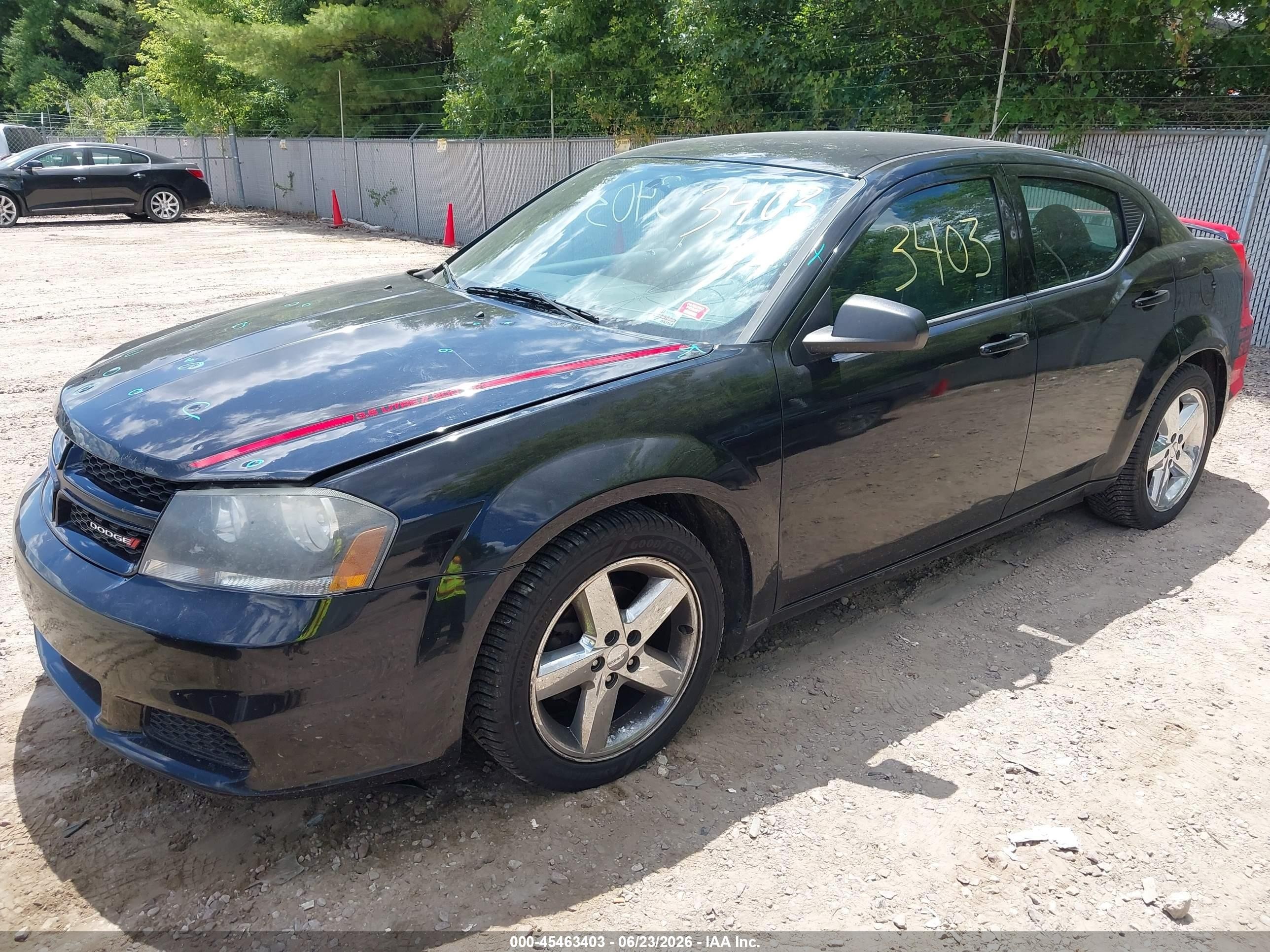 2014 Dodge Avenger Se Black vin: 1C3CDZAG8EN118314