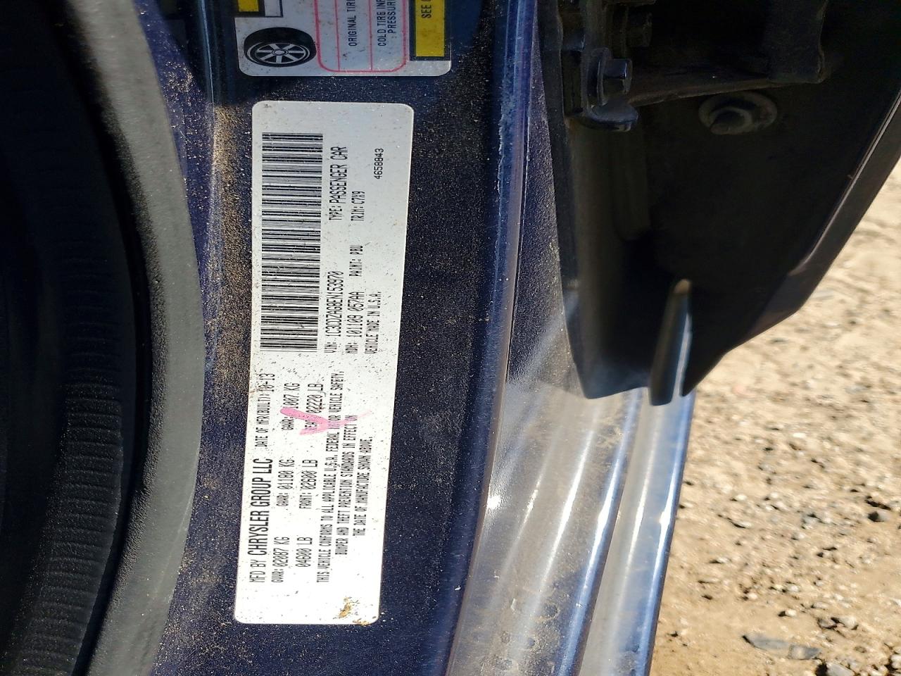 2014 Dodge Avenger Se Blue vin: 1C3CDZAG8EN153970