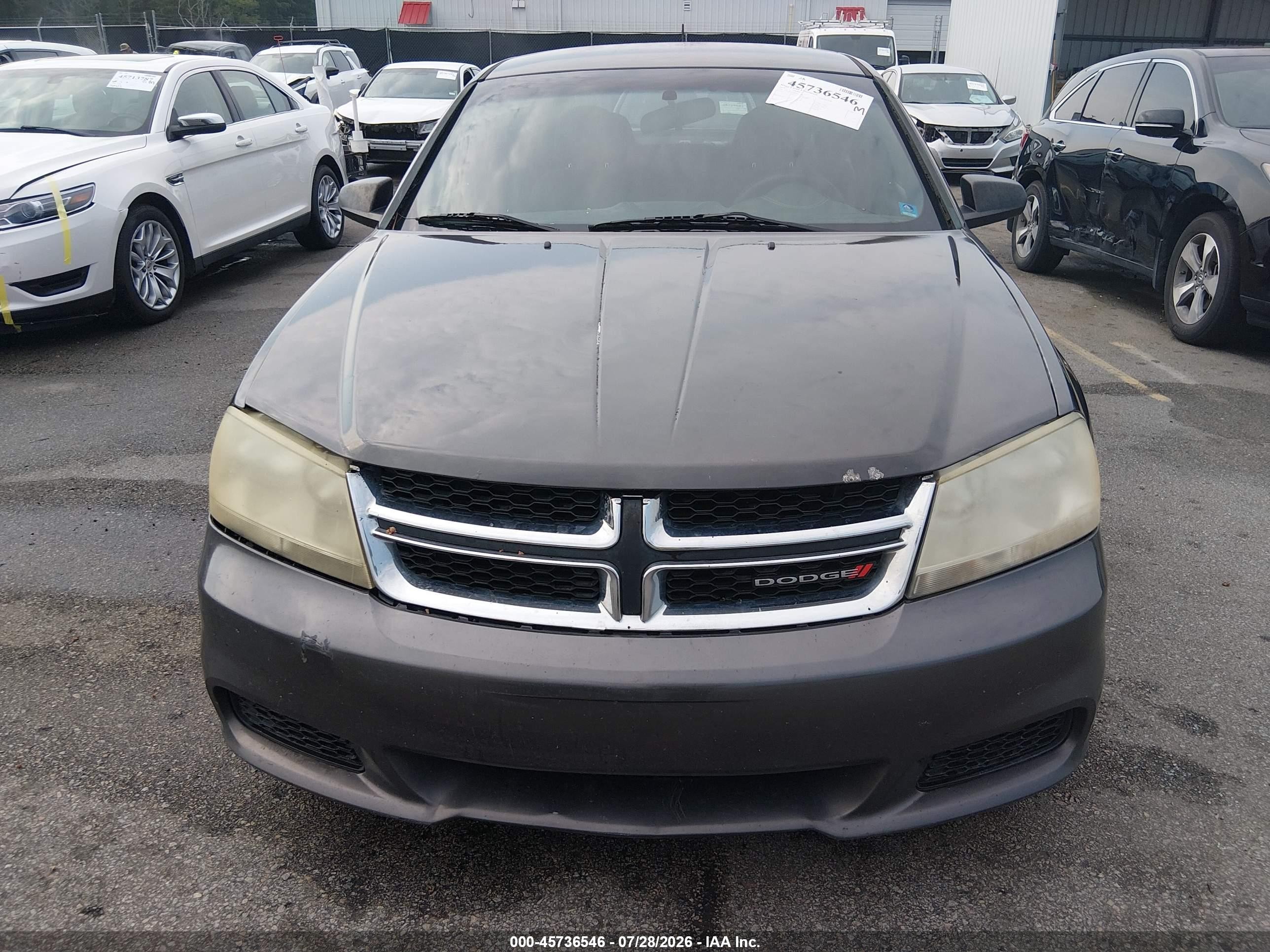 2014 Dodge Avenger Se Gray vin: 1C3CDZAG8EN234581