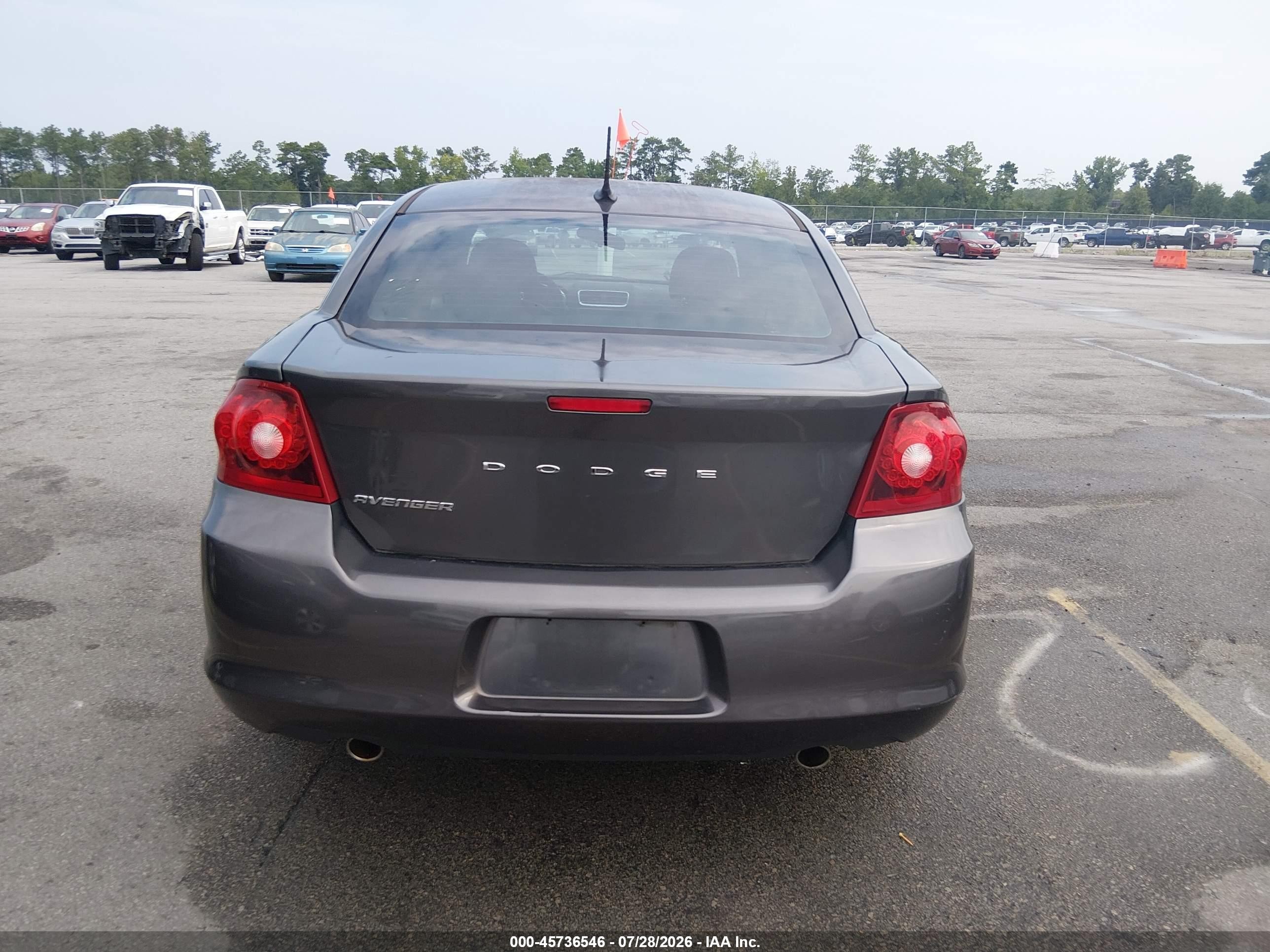 2014 Dodge Avenger Se Gray vin: 1C3CDZAG8EN234581