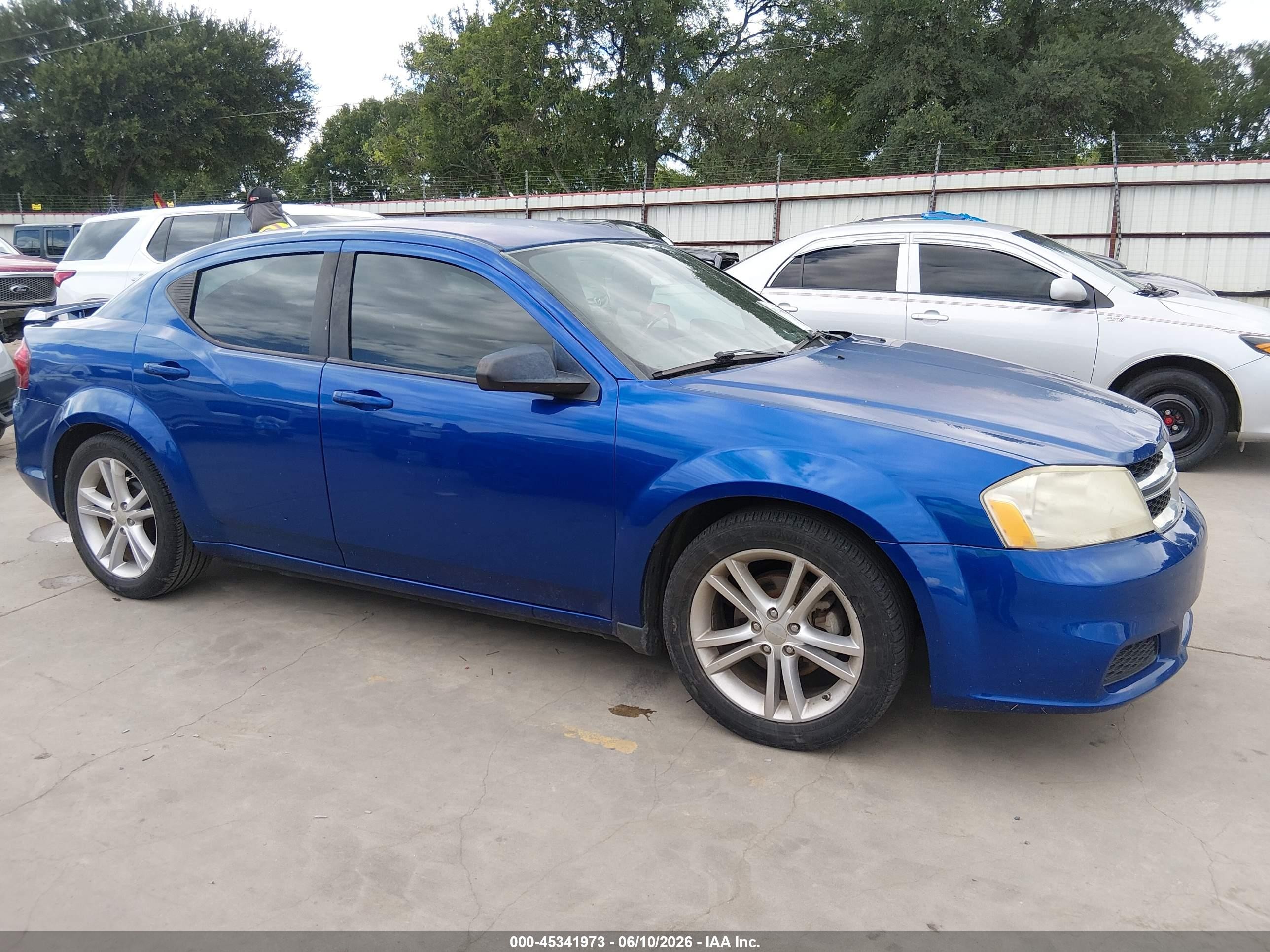 2012 Dodge Avenger Se Blue vin: 1C3CDZAG9CN314534