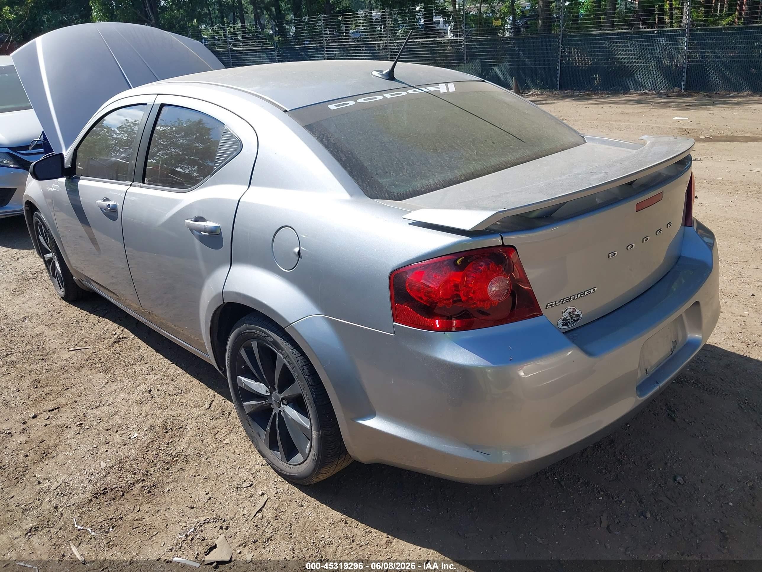 2013 Dodge Avenger Se V6 Silver vin: 1C3CDZAG9DN750043