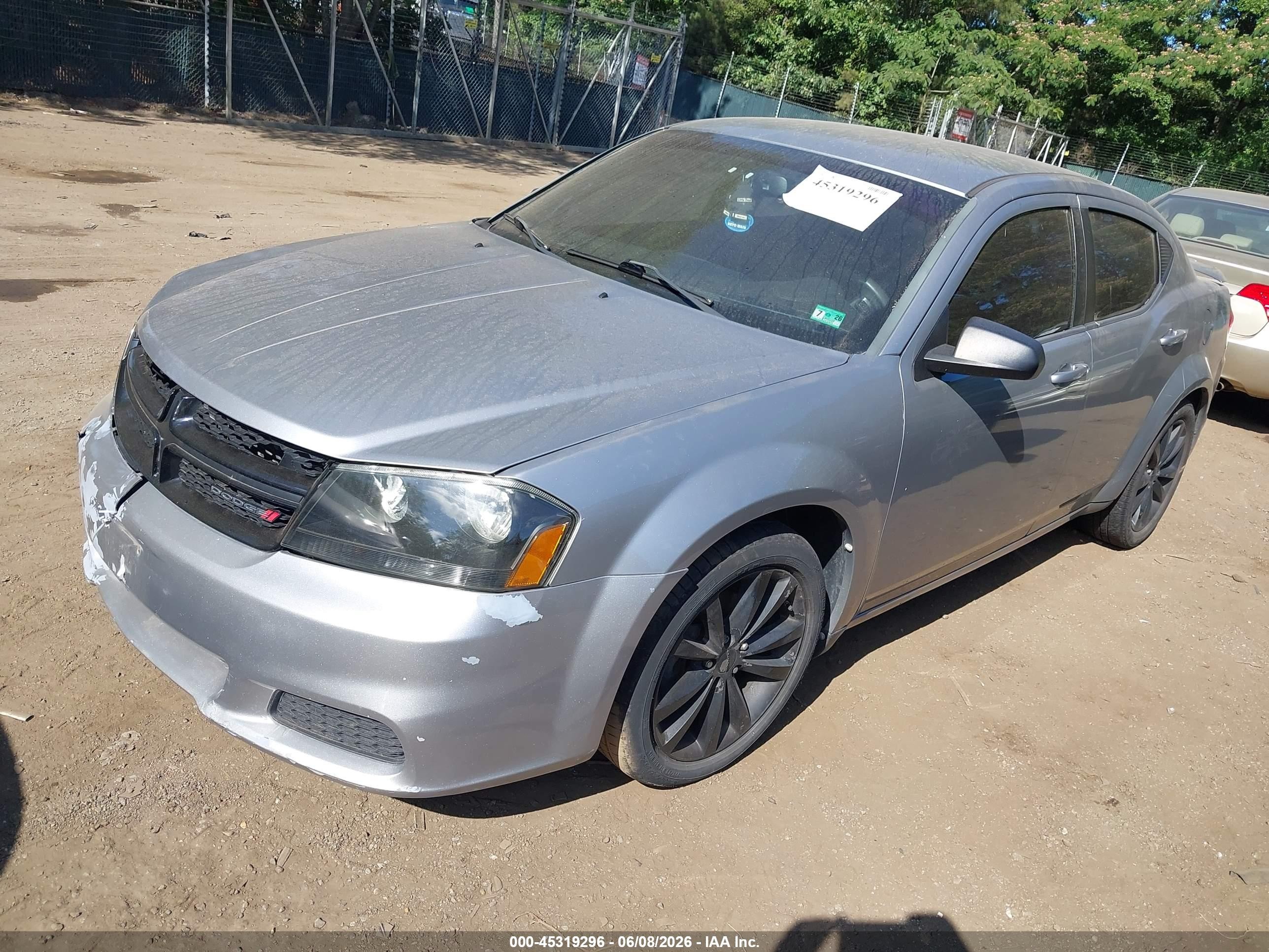 2013 Dodge Avenger Se V6 Silver vin: 1C3CDZAG9DN750043
