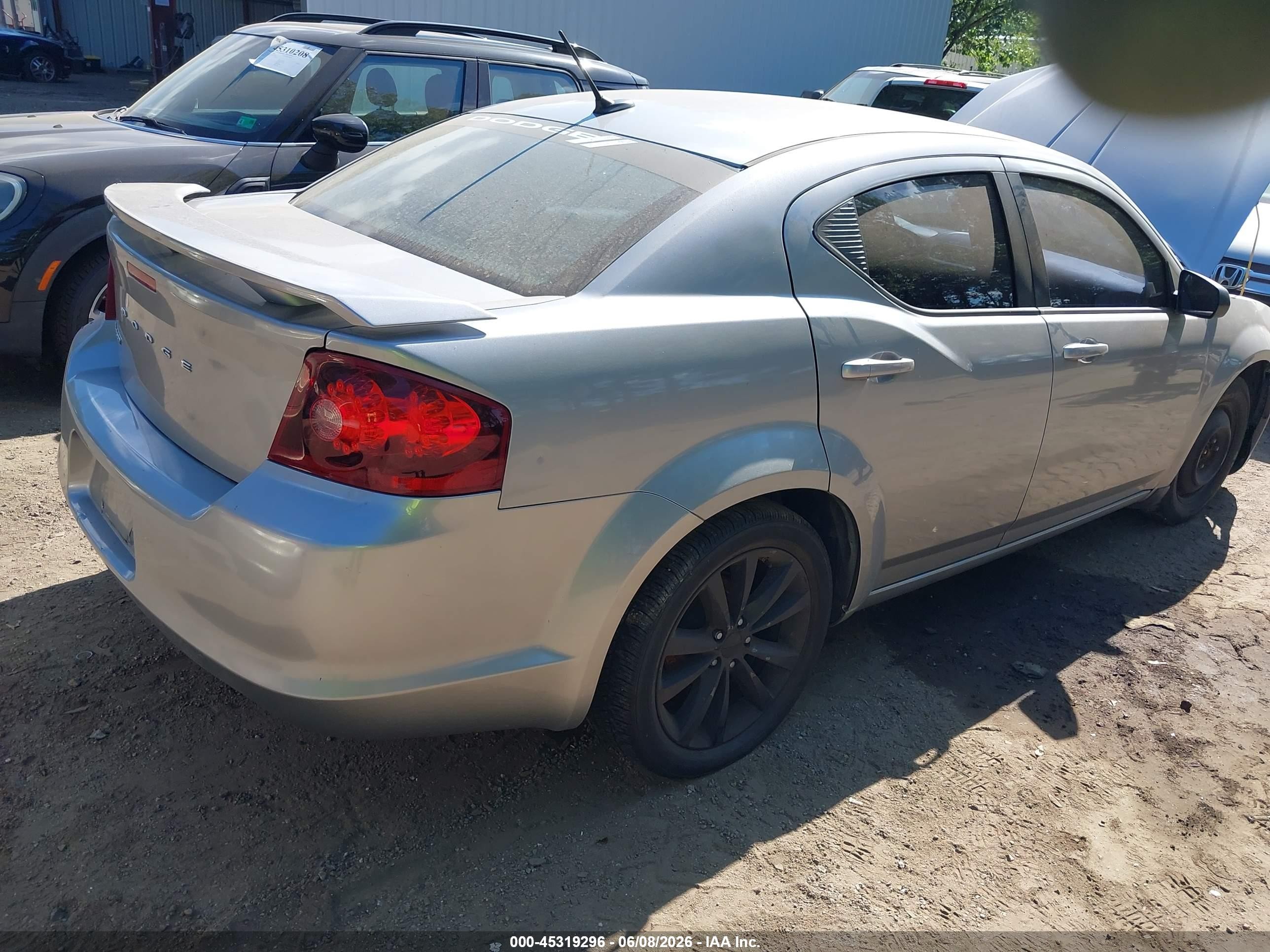 2013 Dodge Avenger Se V6 Silver vin: 1C3CDZAG9DN750043