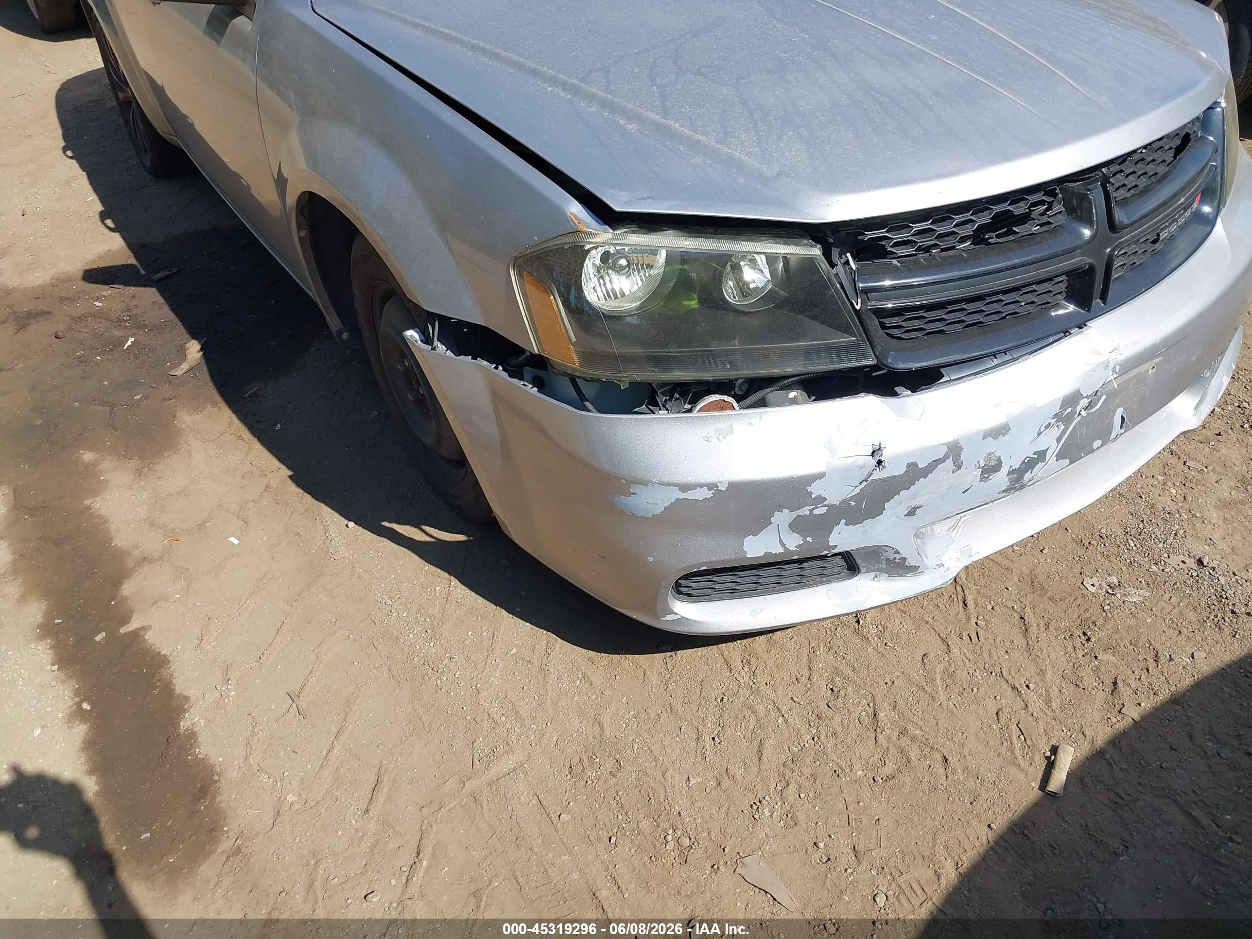 2013 Dodge Avenger Se V6 Silver vin: 1C3CDZAG9DN750043