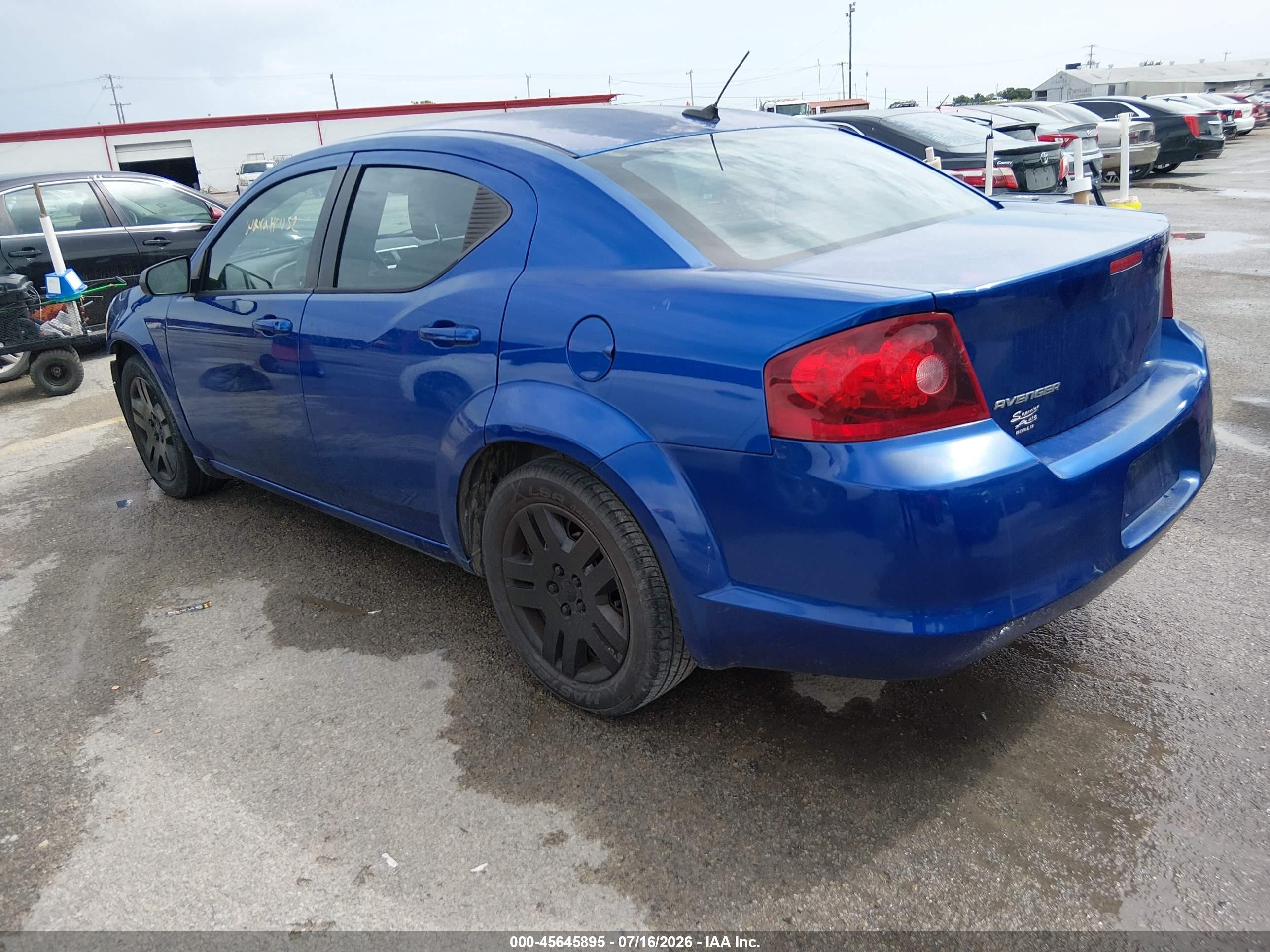 2014 Dodge Avenger Se Синий vin: 1C3CDZAG9EN218339