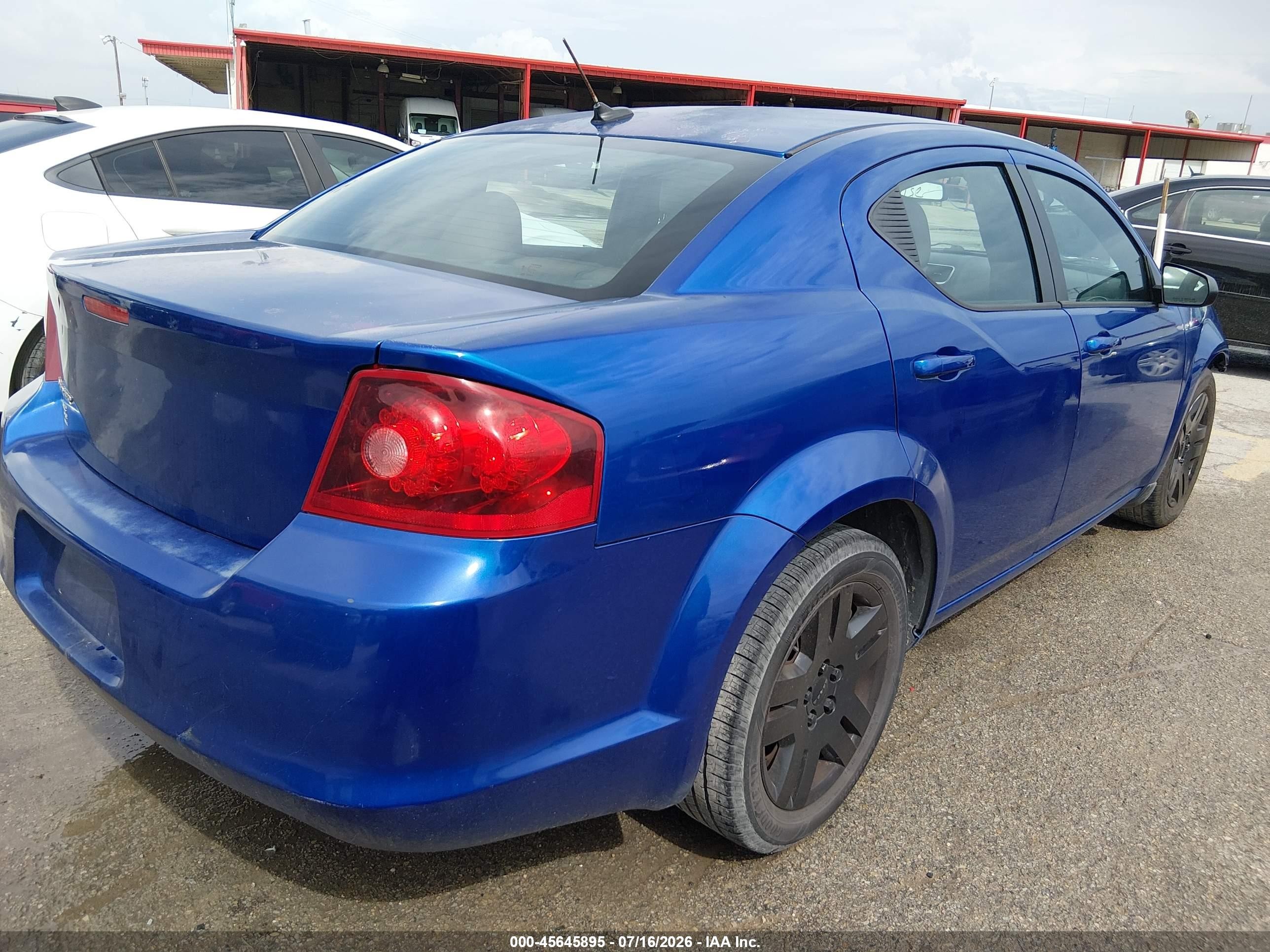 2014 Dodge Avenger Se Синий vin: 1C3CDZAG9EN218339