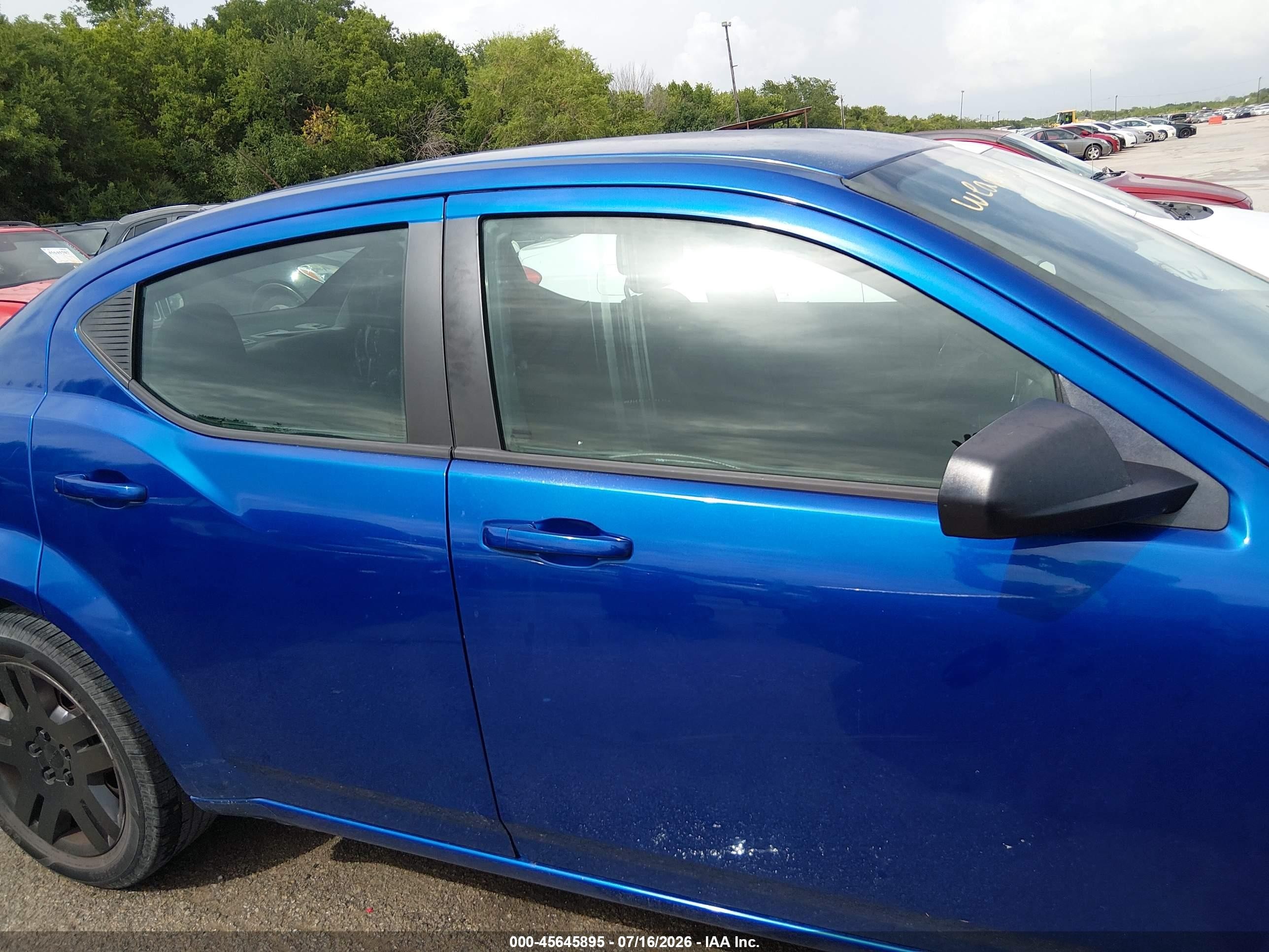 2014 Dodge Avenger Se Синий vin: 1C3CDZAG9EN218339