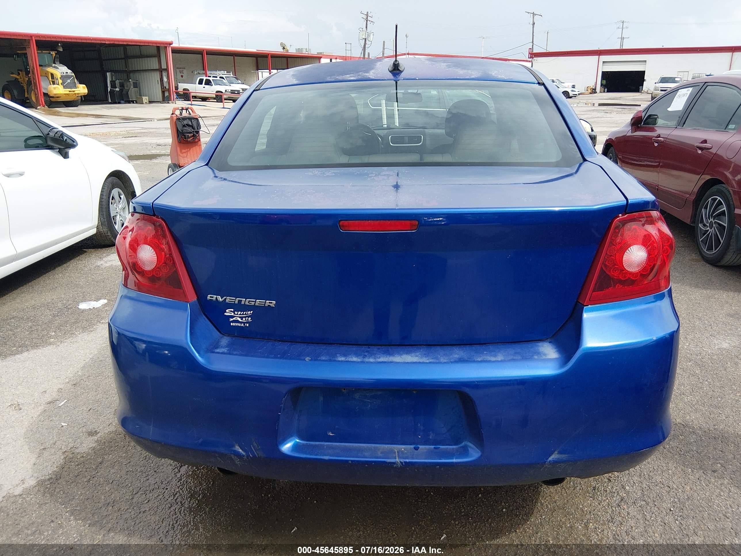 2014 Dodge Avenger Se Синий vin: 1C3CDZAG9EN218339