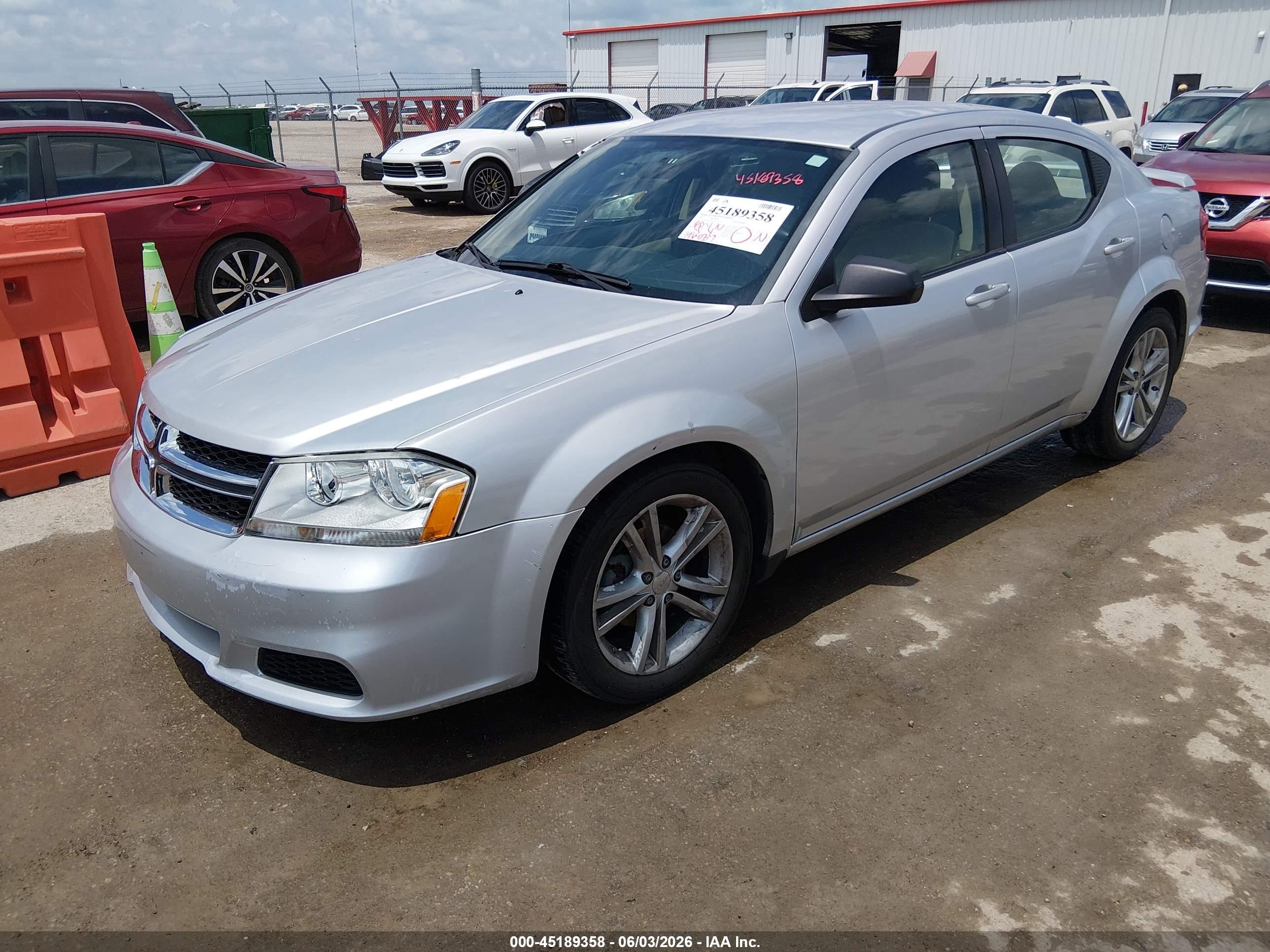 2012 Dodge Avenger Se Silver vin: 1C3CDZAGXCN315577