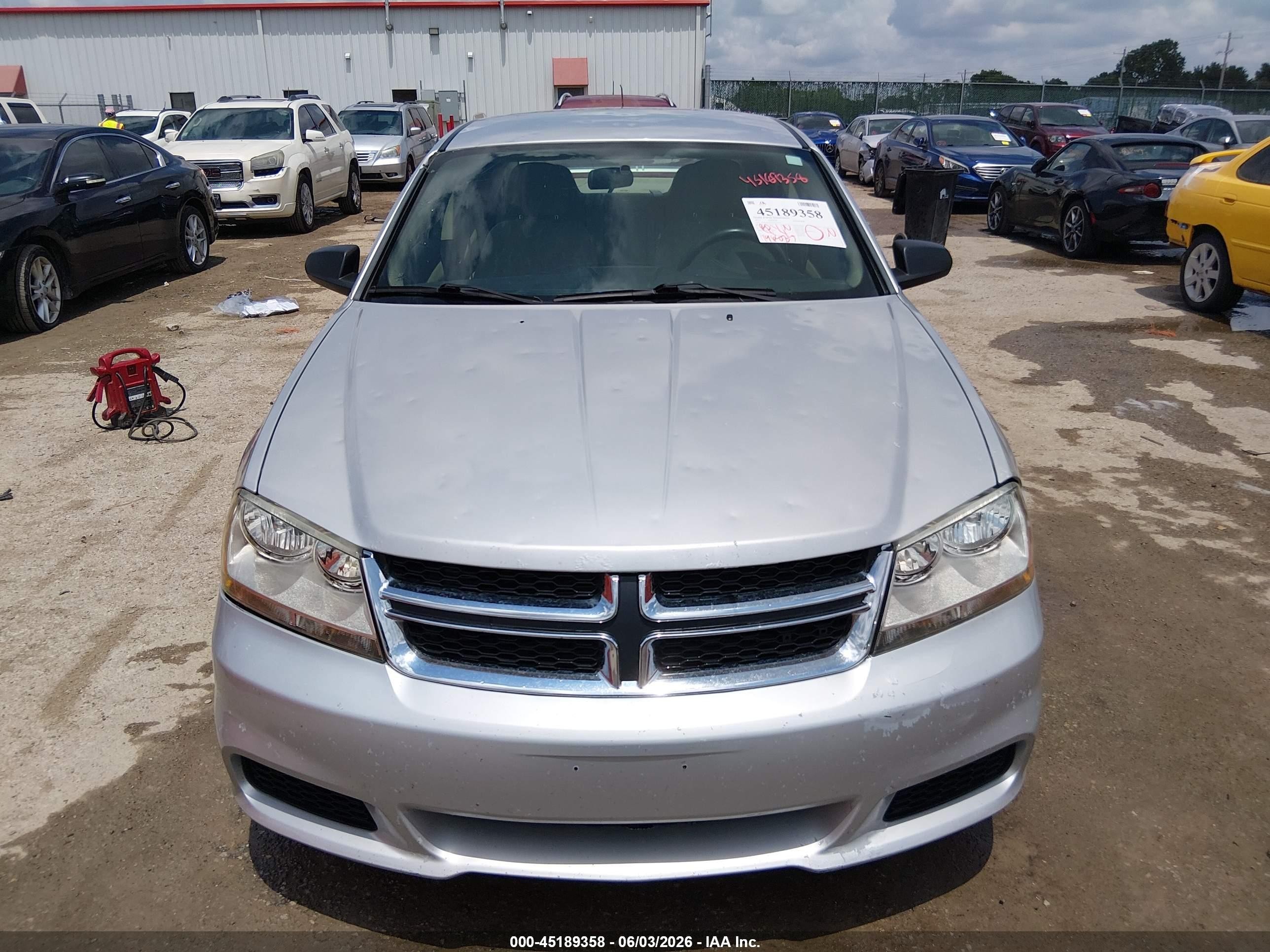 2012 Dodge Avenger Se Silver vin: 1C3CDZAGXCN315577
